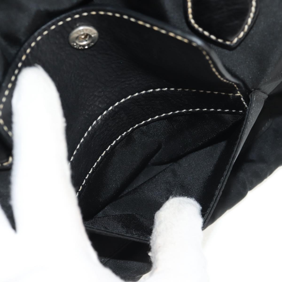 PRADA Shoulder Bag Nylon Black Silver Auth yk19806V