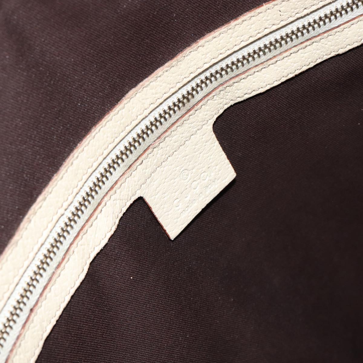 GUCCI GG Canvas Web Sherry Line Hand Bag Beige Gold 145997 Auth yk19807