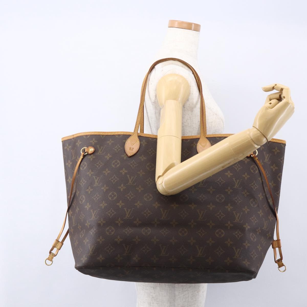LOUIS VUITTON Monogram Neverfull GM Tote Bag M40157 LV Auth yk19809