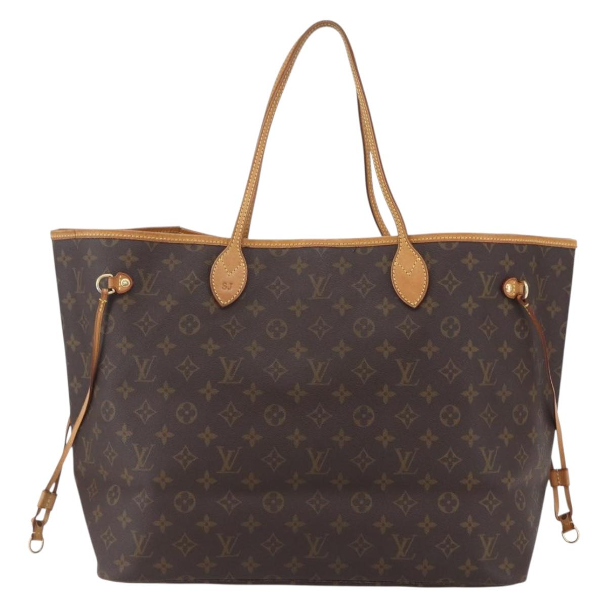 LOUIS VUITTON Monogram Neverfull GM Tote Bag M40157 LV Auth yk19809
