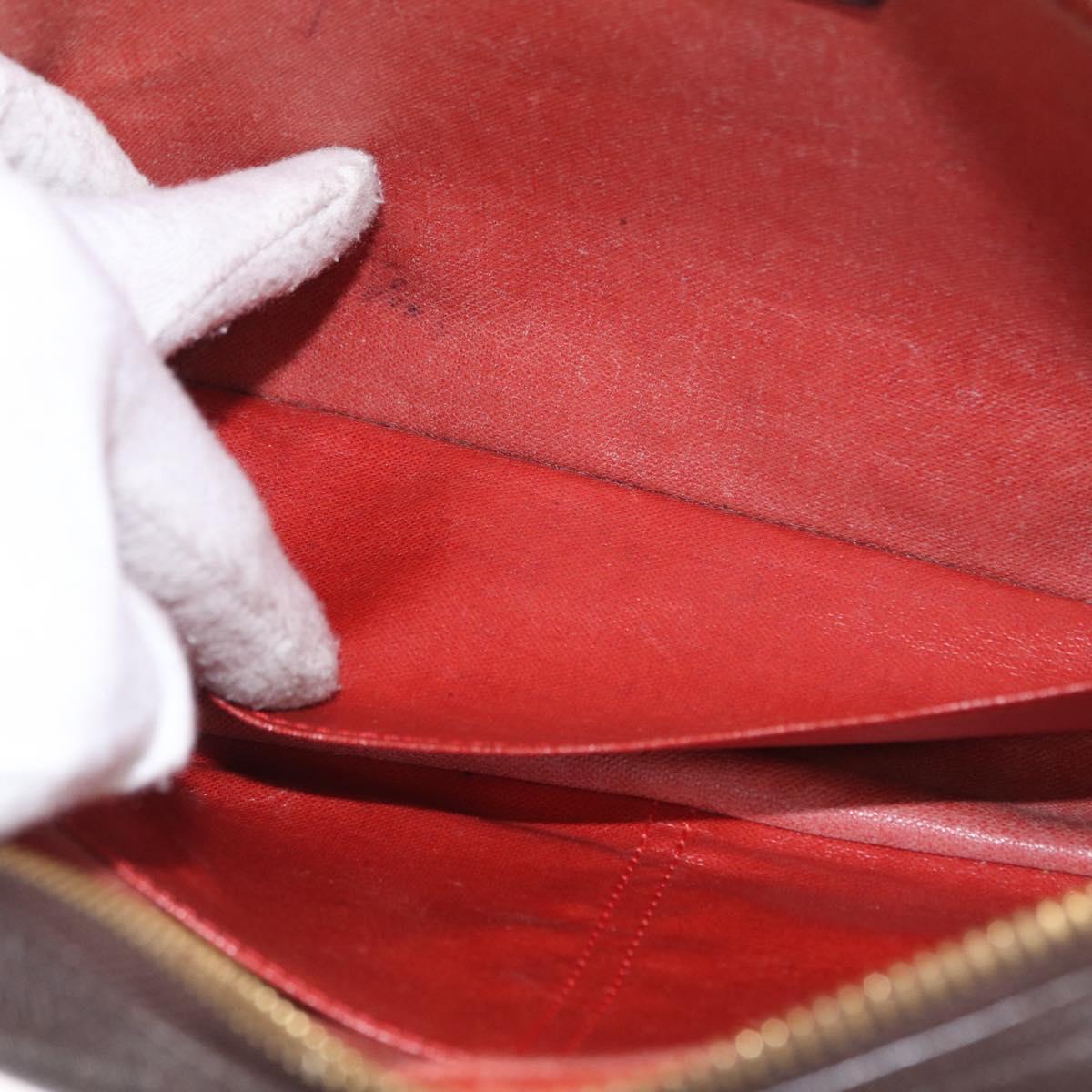 LOUIS VUITTON Damier Ebene Trousse Toilette 25 Clutch Bag N47624 LV Auth yk19812