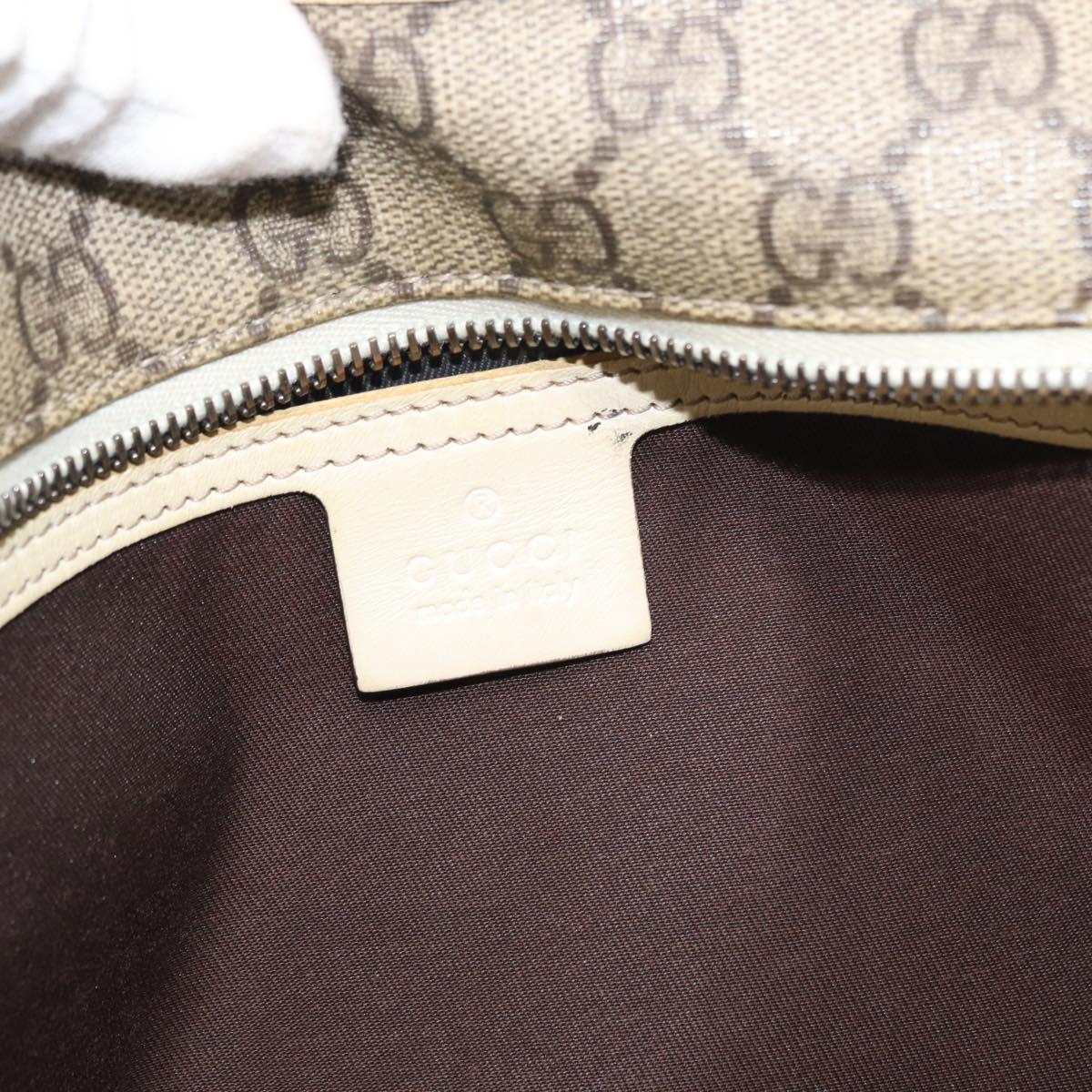 GUCCI GG Supreme Tote Bag PVC Beige 211138 Auth yk19814