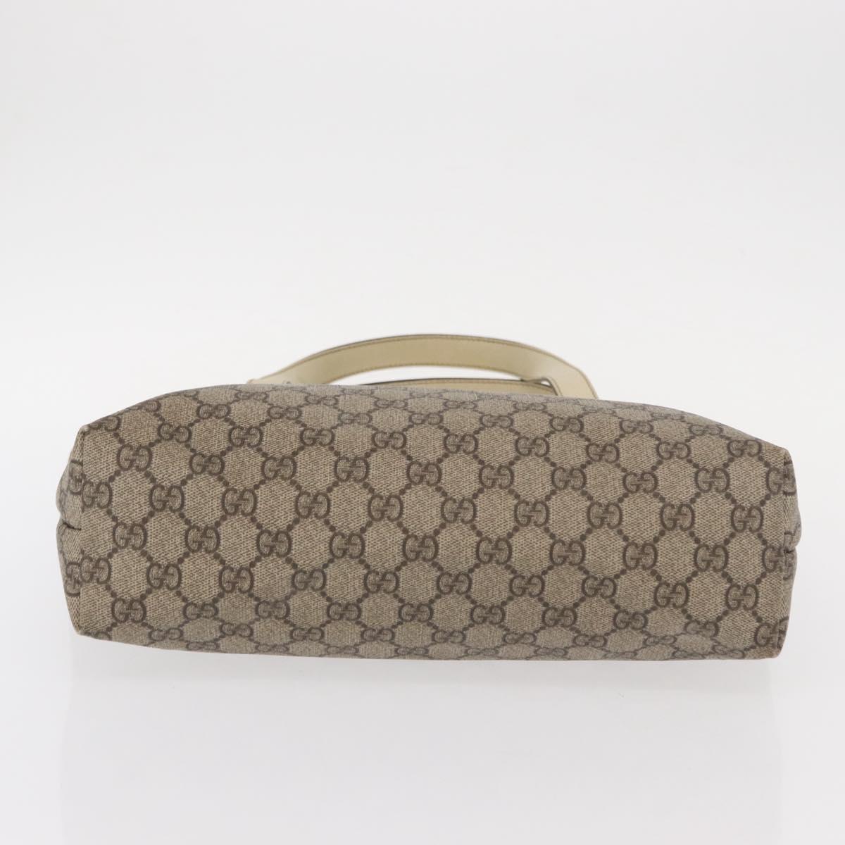 GUCCI GG Supreme Tote Bag PVC Beige 211138 Auth yk19814
