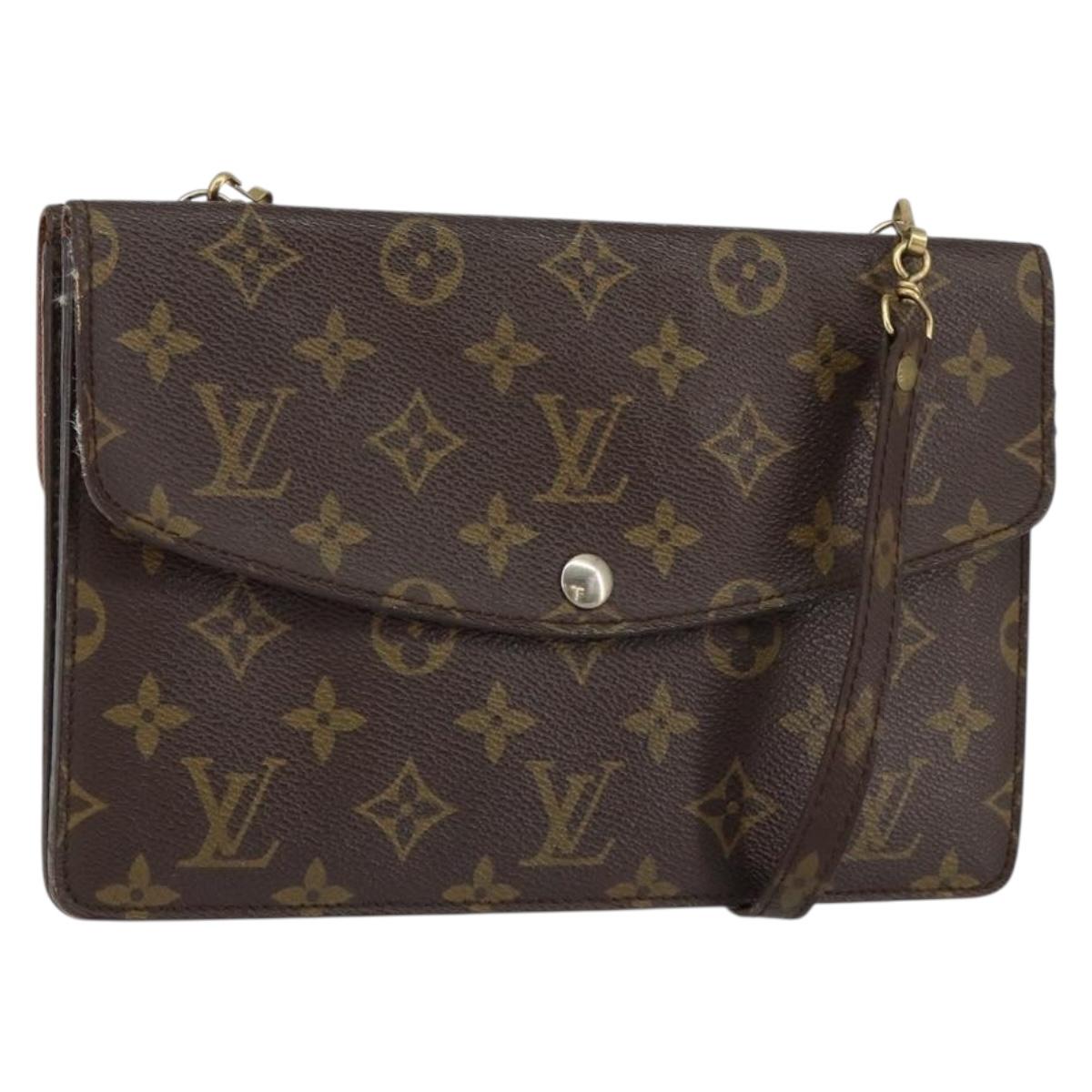 LOUIS VUITTON Monogram Double Rabat Shoulder Bag M51815 LV Auth yk19818
