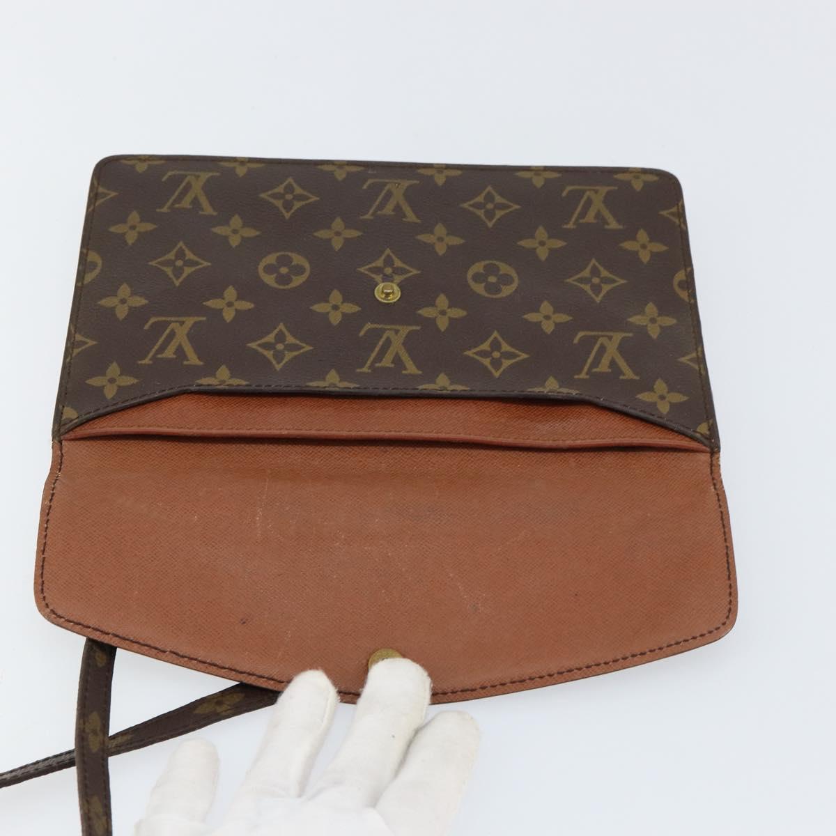 LOUIS VUITTON Monogram Double Rabat Shoulder Bag M51815 LV Auth yk19818