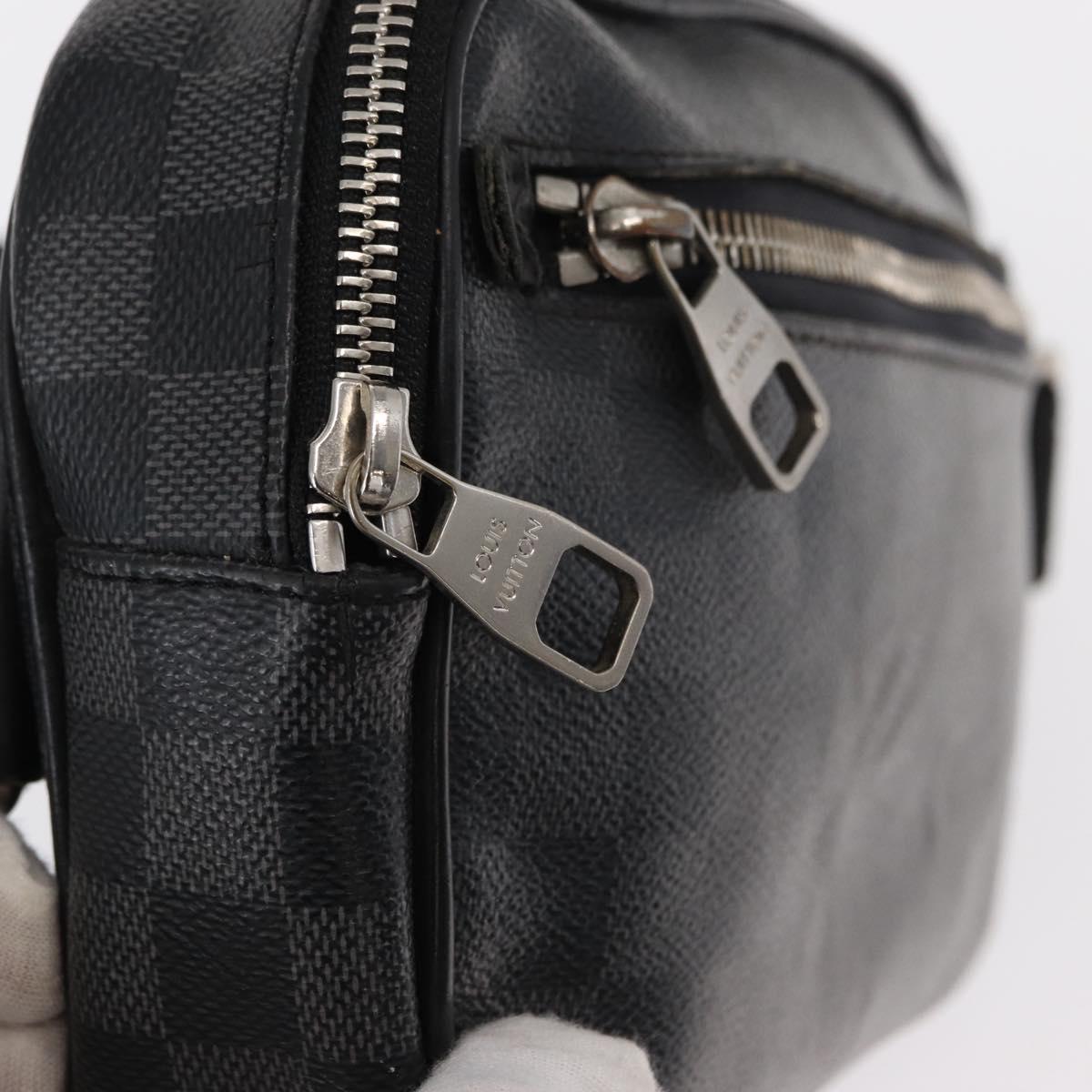 LOUIS VUITTON Damier Graphite Ambreil Shoulder Bag N41289 LV Auth yk19819