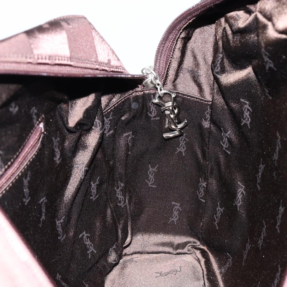 SAINT LAURENT Cassandra Hand Bag Nylon Black Auth yk19827