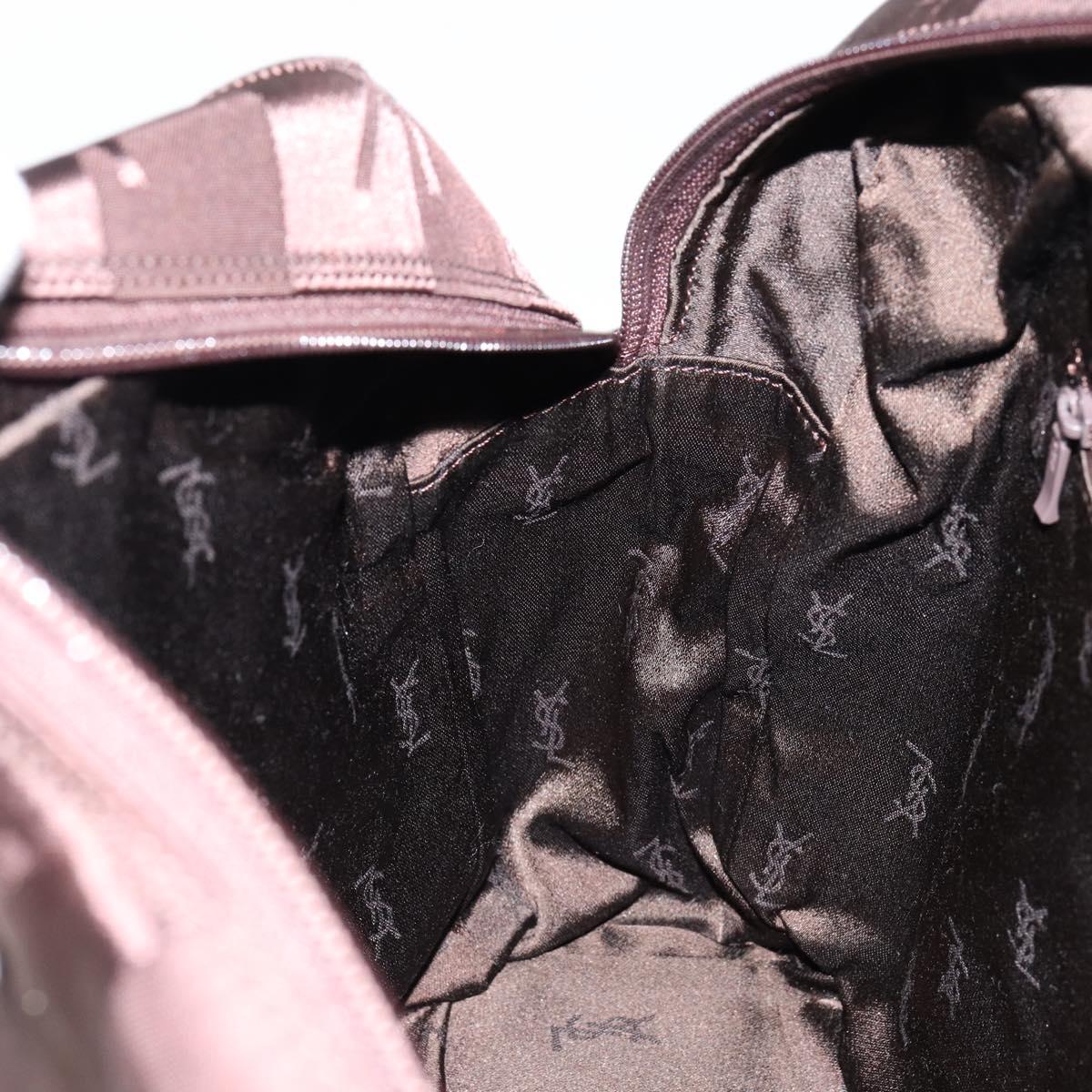 SAINT LAURENT Cassandra Hand Bag Nylon Black Auth yk19827