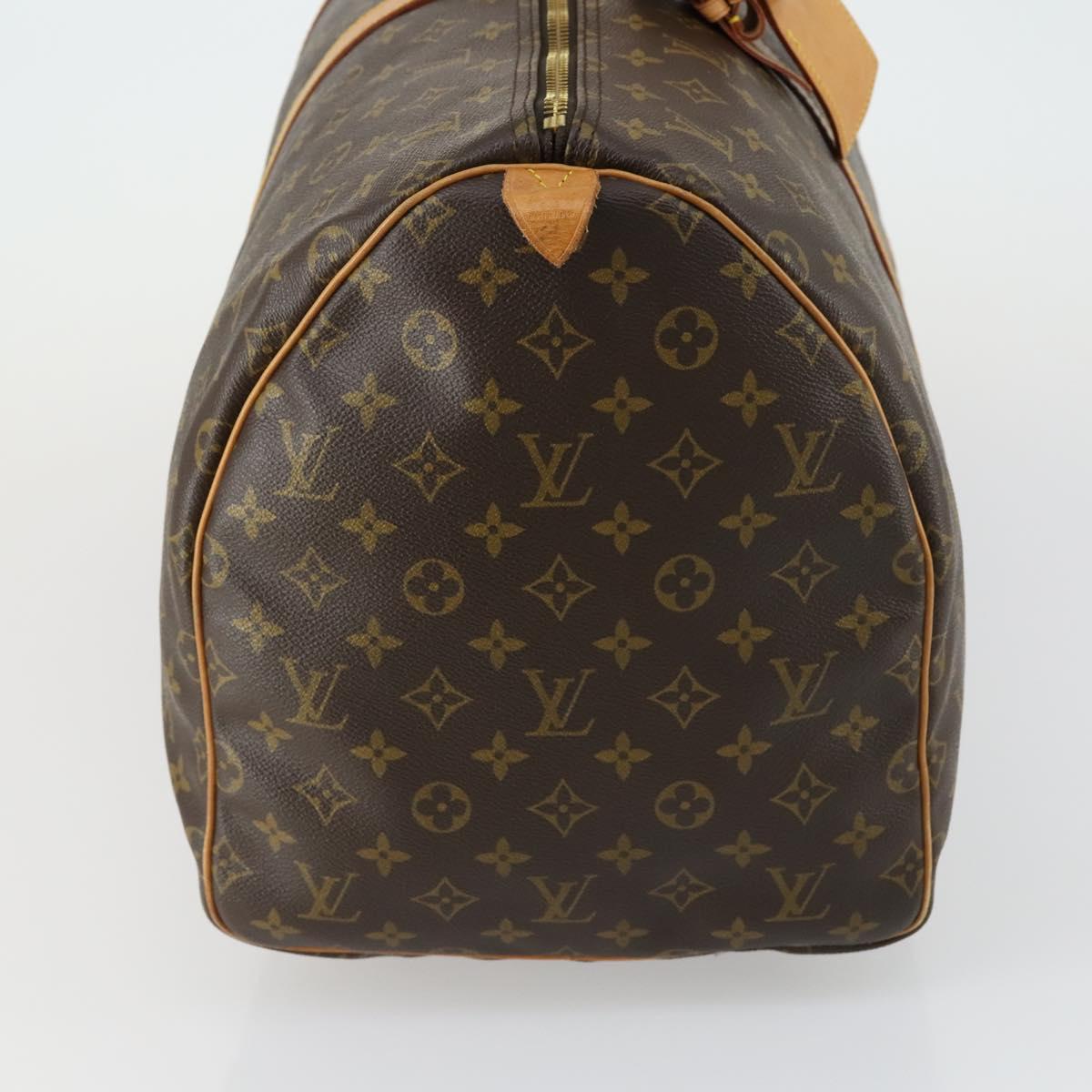 LOUIS VUITTON Monogram Keepall 55 Boston Bag M41424 LV Auth yk19832V