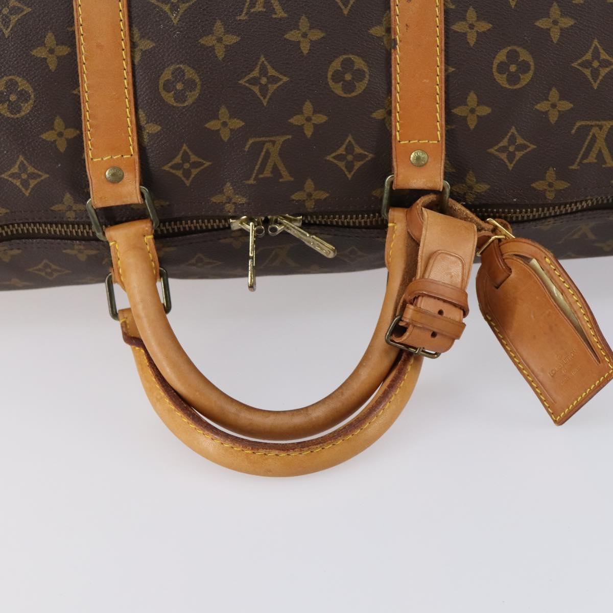 LOUIS VUITTON Monogram Keepall 60 Boston Bag M41422 LV Auth yk19835