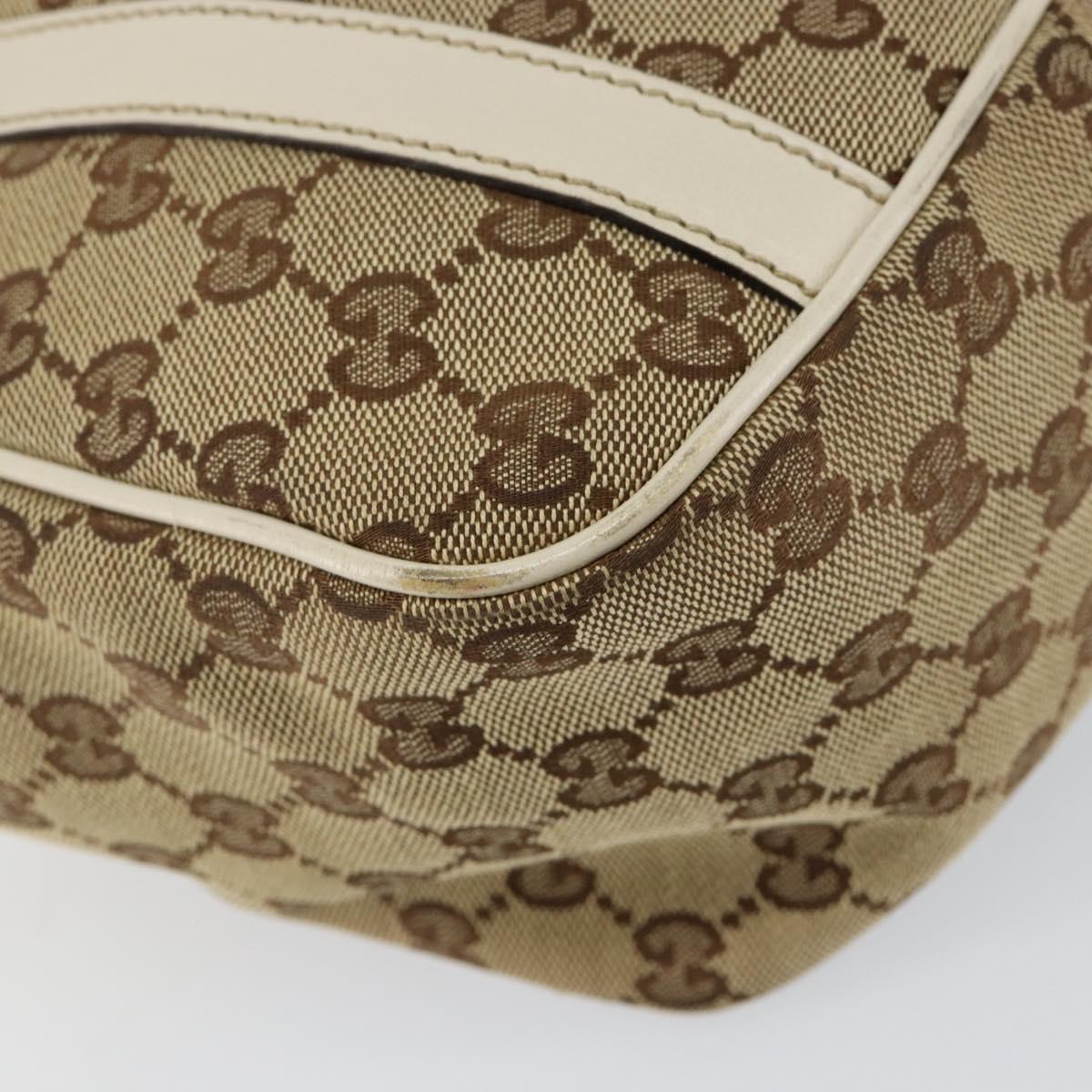 GUCCI GG Canvas GG Twins Tote Bag Beige Gold 232963 Auth yk19838