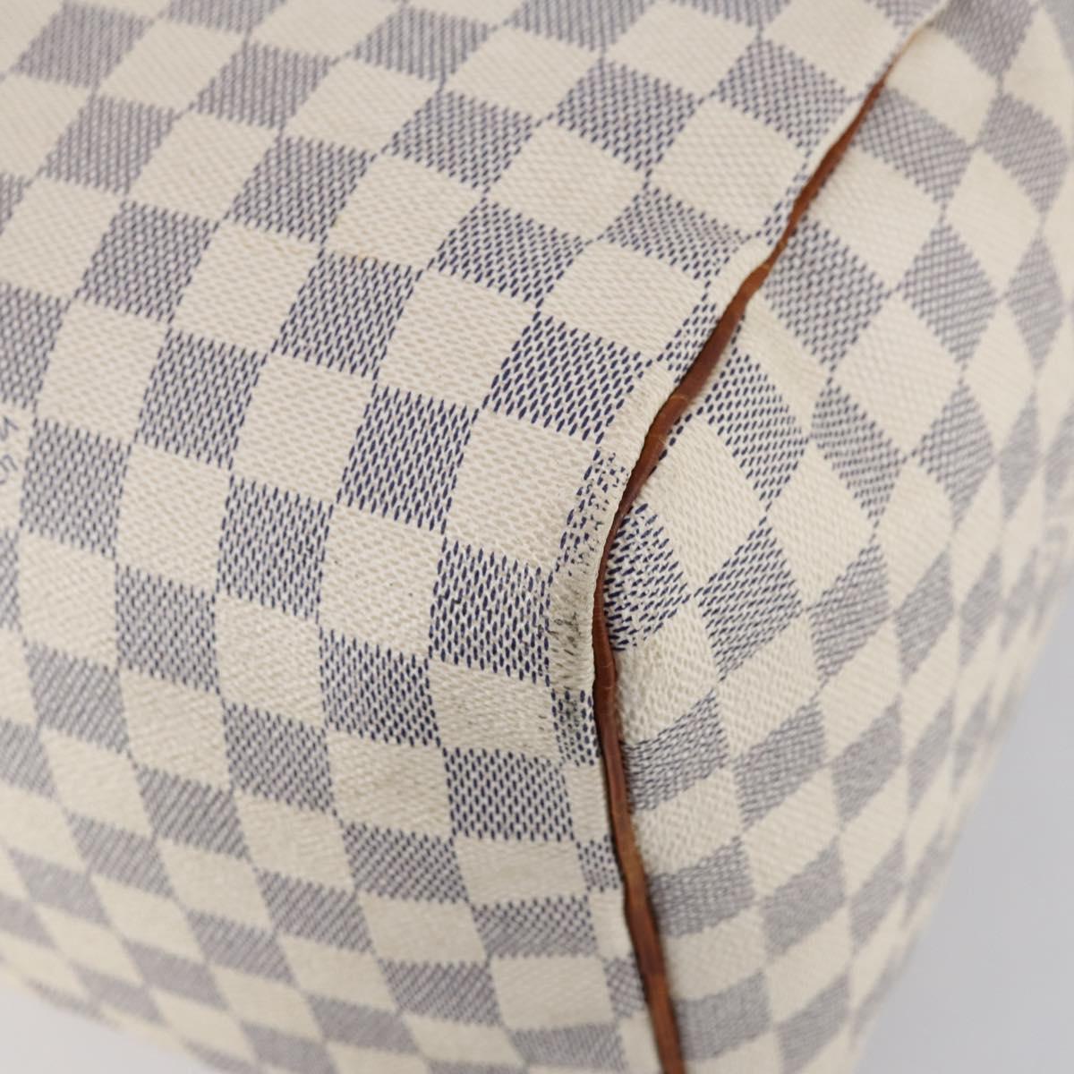 LOUIS VUITTON Damier Azur Speedy 35 Hand Bag N41535 LV Auth yk19840