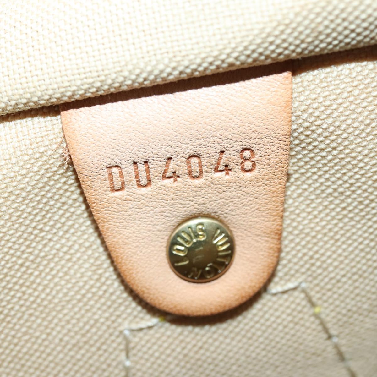 LOUIS VUITTON Damier Azur Speedy 35 Hand Bag N41535 LV Auth yk19840