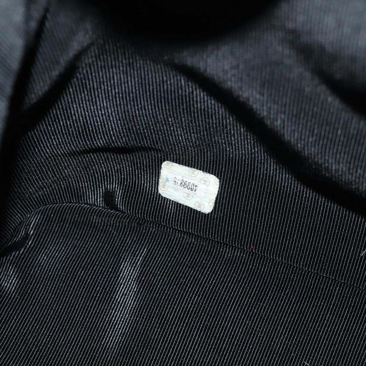 CHANEL Triple Coco Backpack Caviar Skin Black Gold CC Auth yk19848V