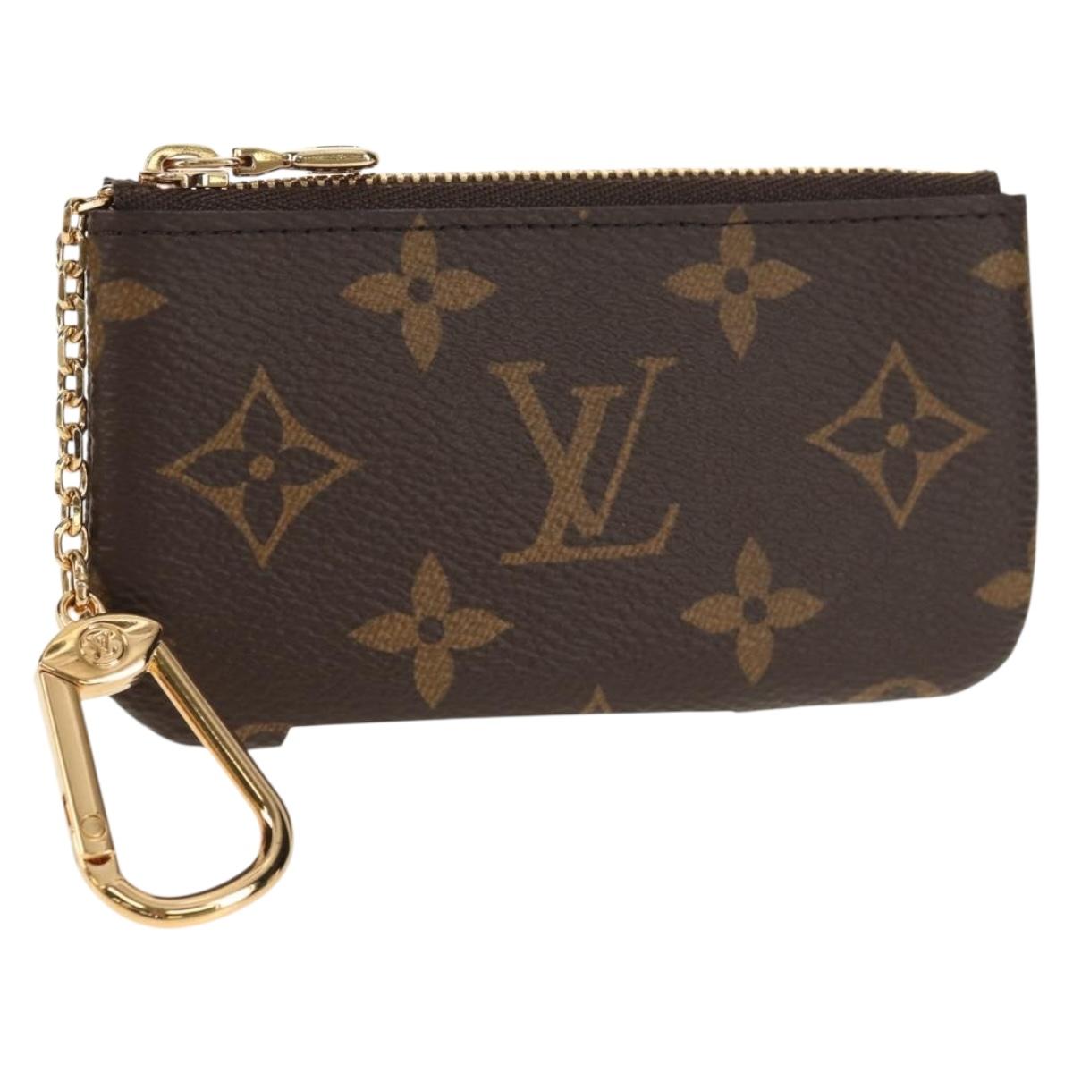 LOUIS VUITTON Monogram Pochette Cles Coin Purse M60033 LV Auth yk19849V