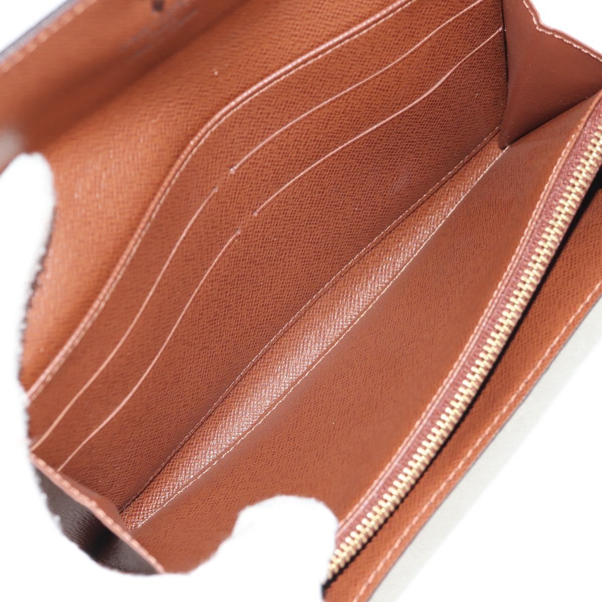 LOUIS VUITTON Pochette Porte Monnaie Credit Long Wallet M61726 LV Auth yk19850V