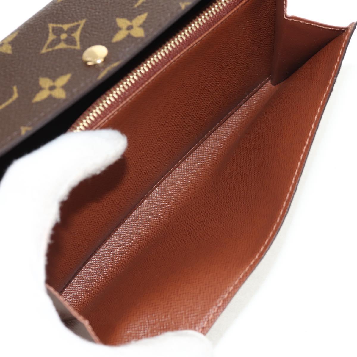 LOUIS VUITTON Pochette Porte Monnaie Credit Long Wallet M61726 LV Auth yk19850V