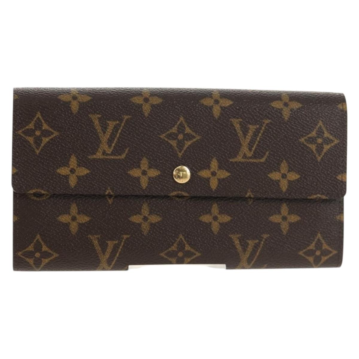 LOUIS VUITTON Pochette Porte Monnaie Credit Long Wallet M61726 LV Auth yk19850V