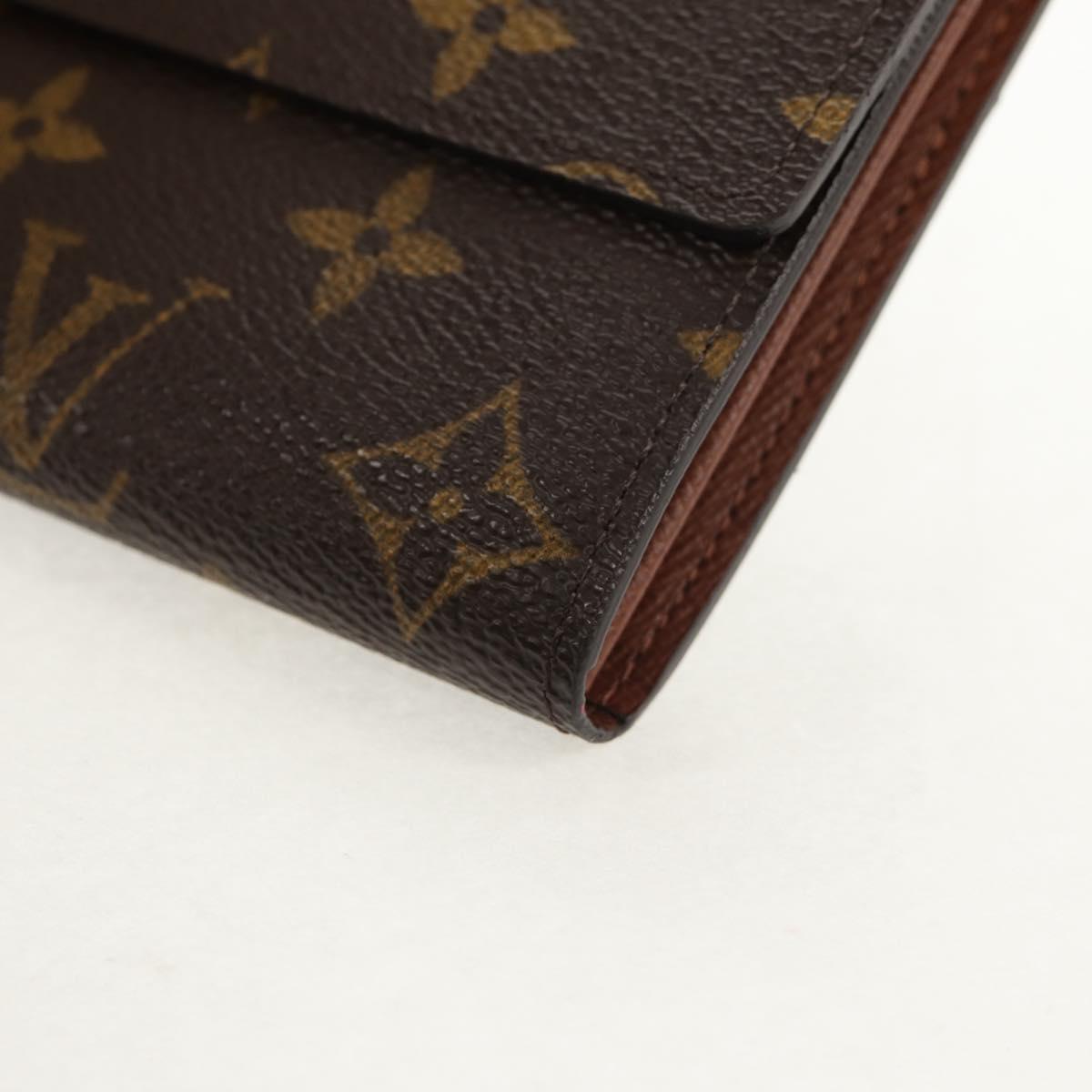 LOUIS VUITTON Pochette Porte Monnaie Credit Long Wallet M61726 LV Auth yk19850V