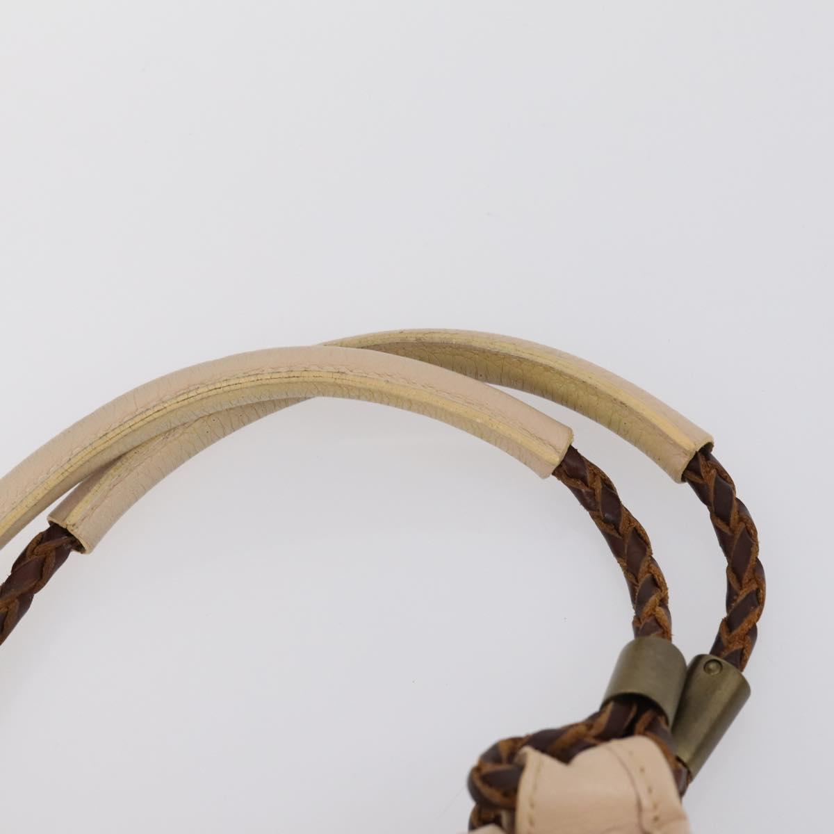 CELINE Salvatore Ferragamo Chloe Bag Leather 3 Set Beige Brown Auth yk19853