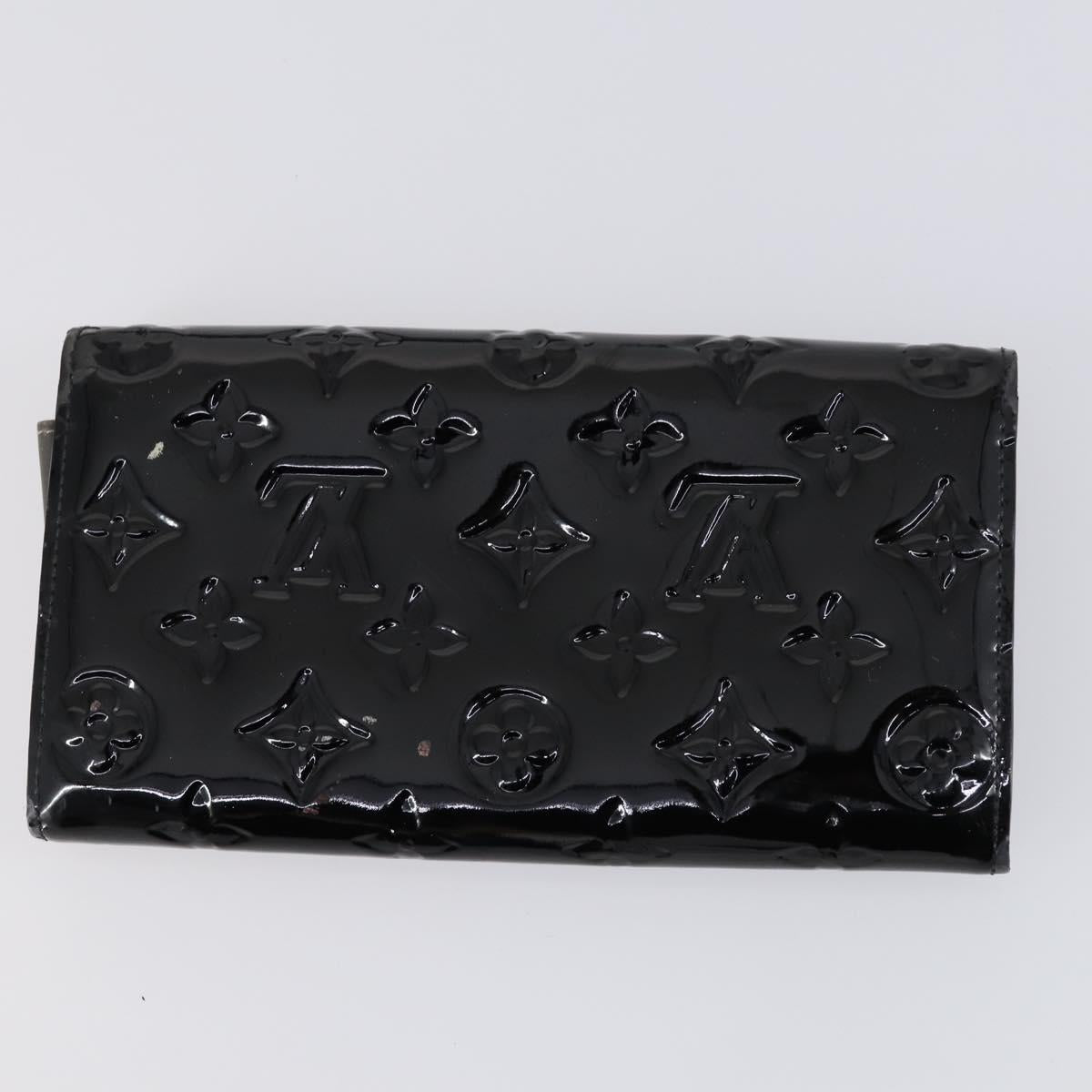 LOUIS VUITTON Monogram Epi Vernis Wallet 5 Set Black Amarante LV Auth yk19854