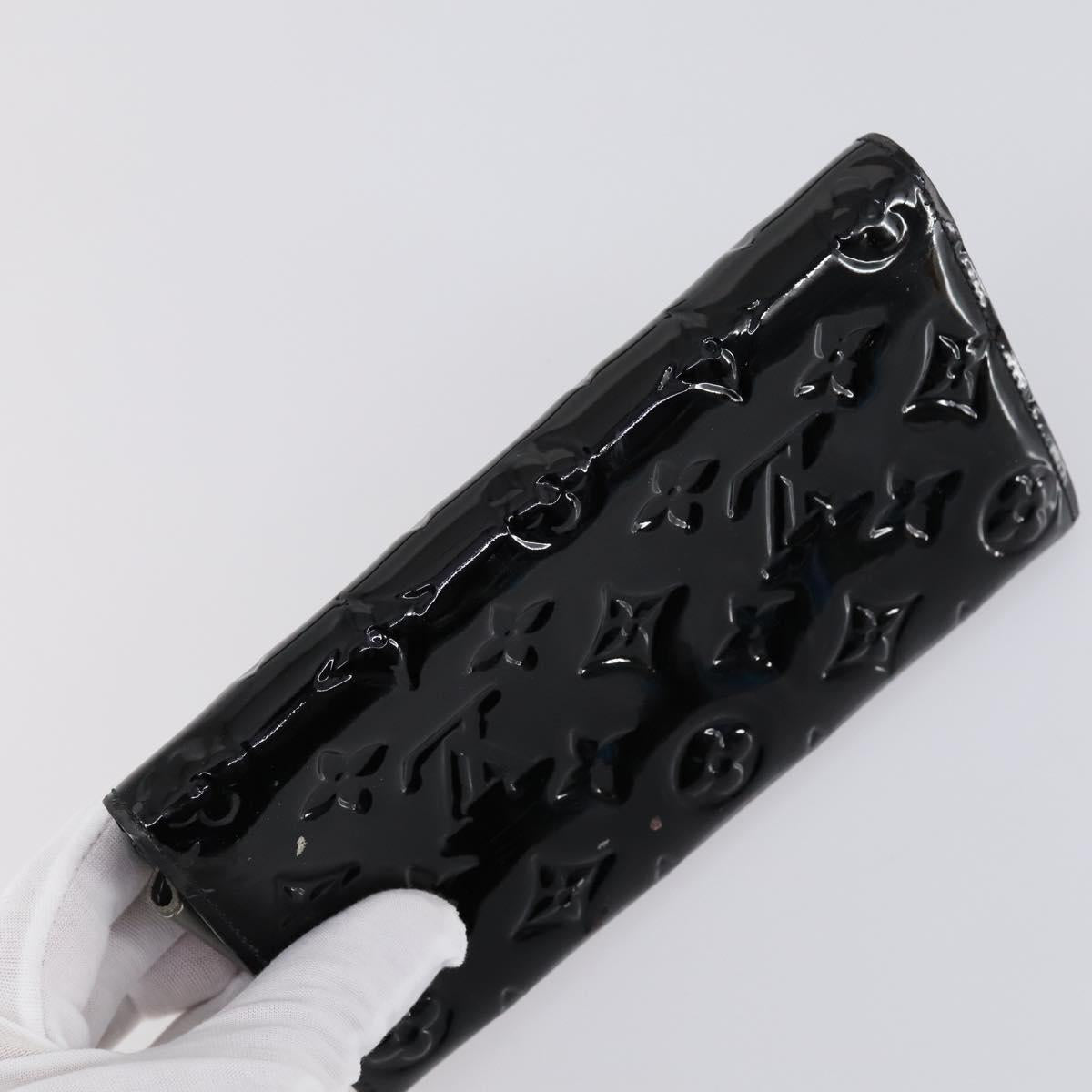 LOUIS VUITTON Monogram Epi Vernis Wallet 5 Set Black Amarante LV Auth yk19854