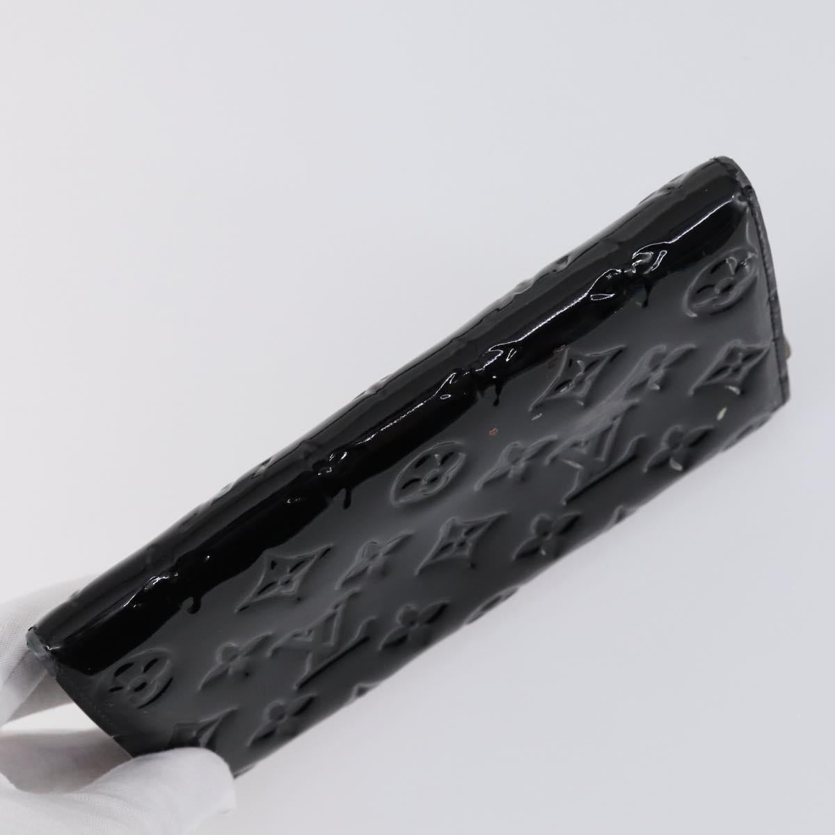 LOUIS VUITTON Monogram Epi Vernis Wallet 5 Set Black Amarante LV Auth yk19854