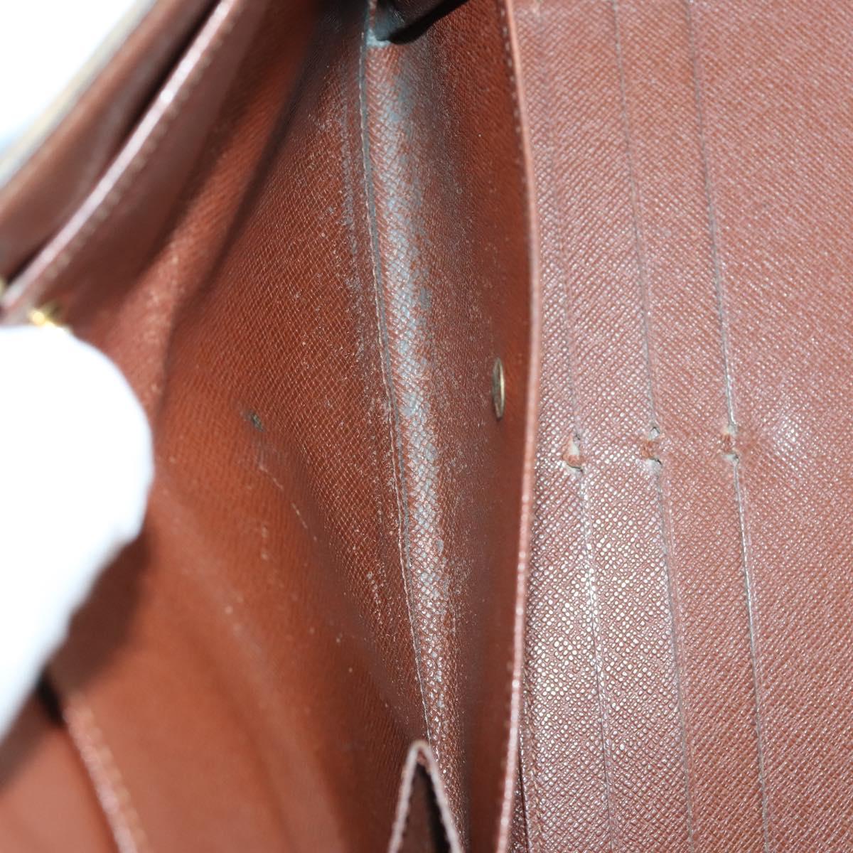 LOUIS VUITTON Monogram Epi Vernis Wallet 5 Set Black Amarante LV Auth yk19854