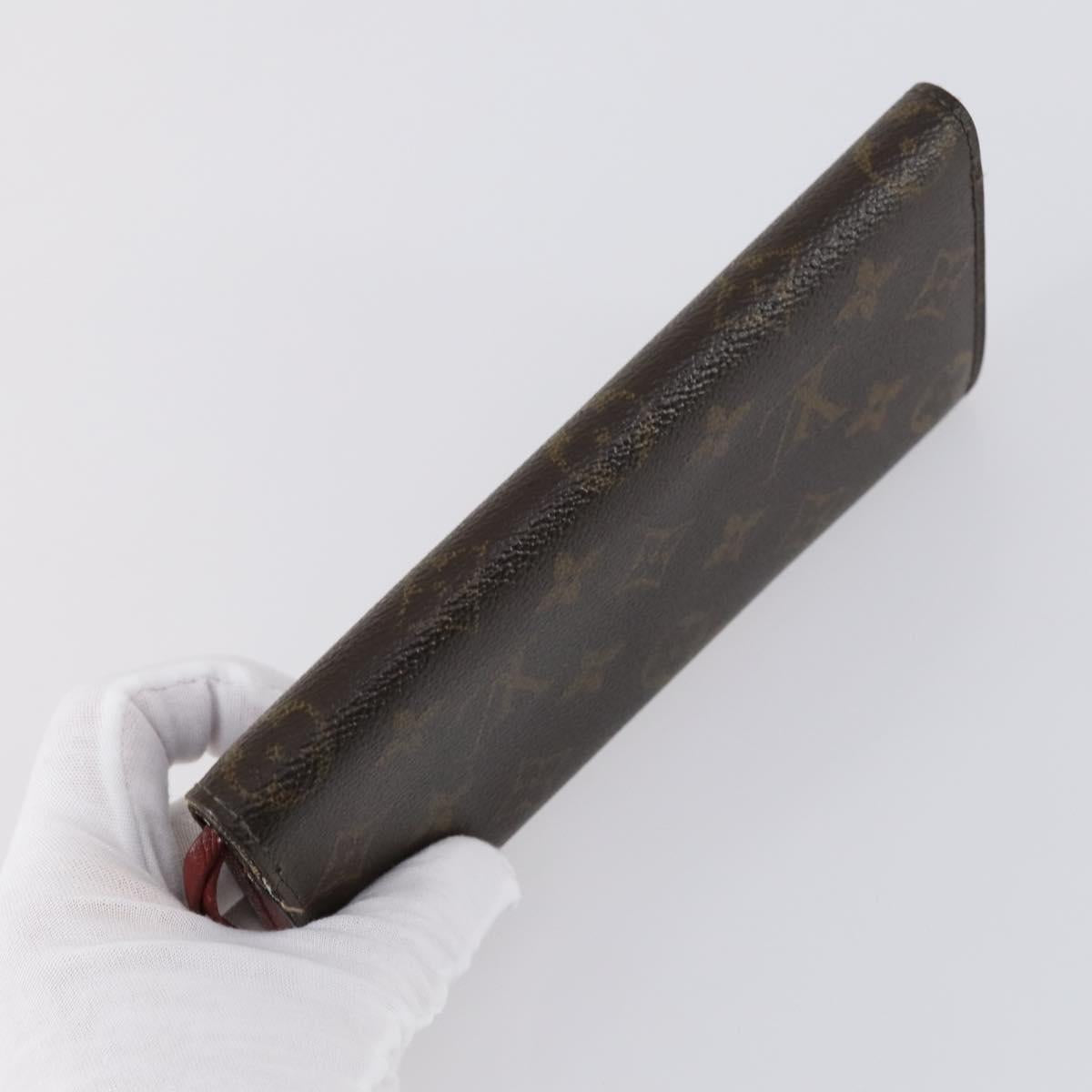 LOUIS VUITTON Monogram Epi Vernis Wallet 5 Set Black Amarante LV Auth yk19854