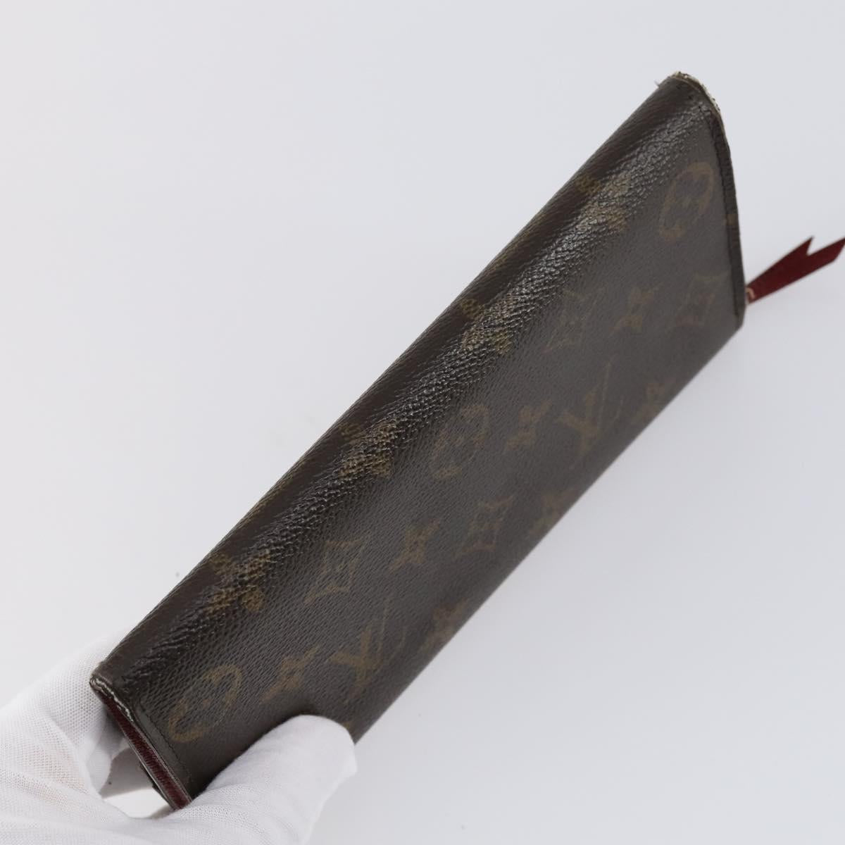 LOUIS VUITTON Monogram Epi Vernis Wallet 5 Set Black Amarante LV Auth yk19854