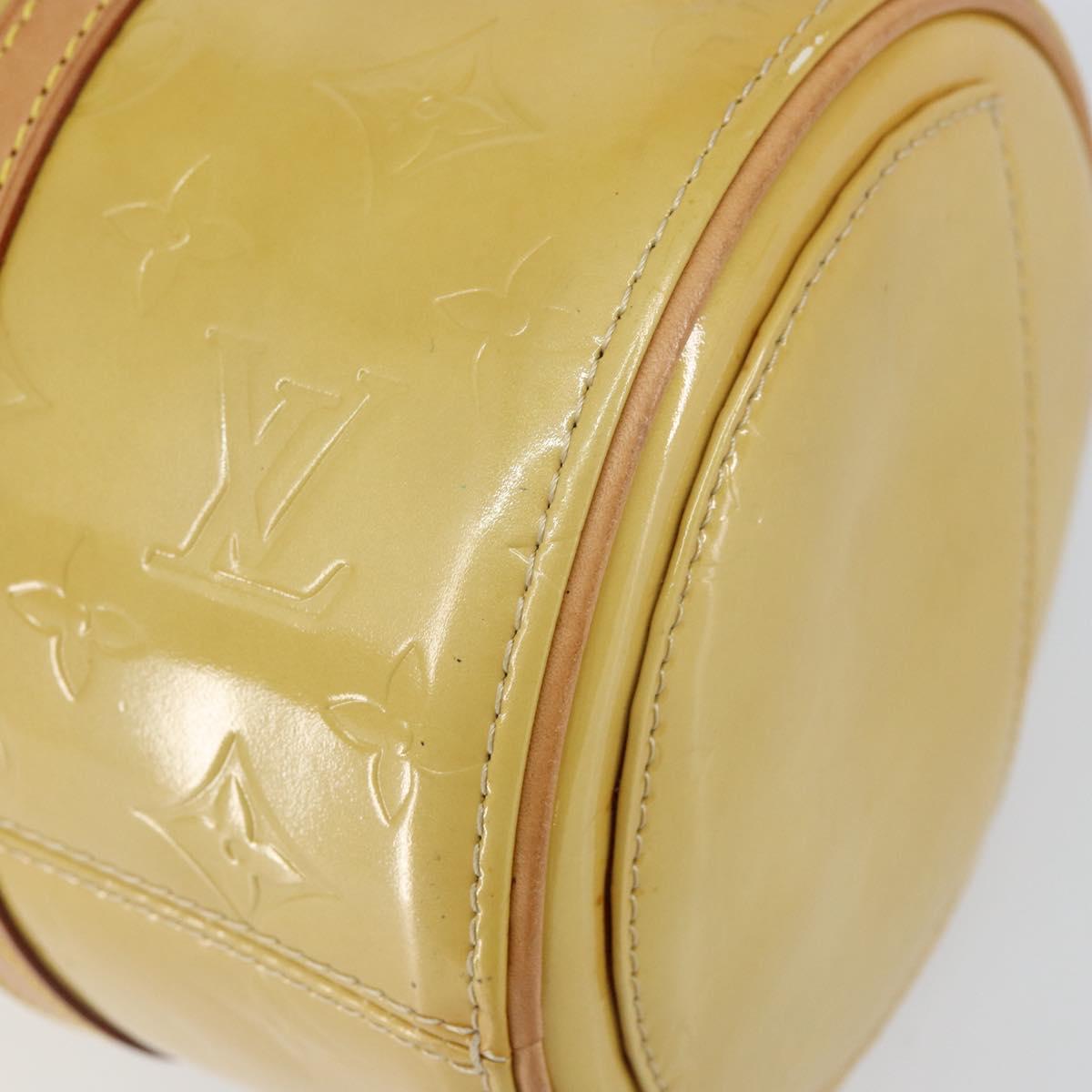 LOUIS VUITTON Monogram Vernis Bedford Hand Bag Beige M91006 LV Auth yk19856