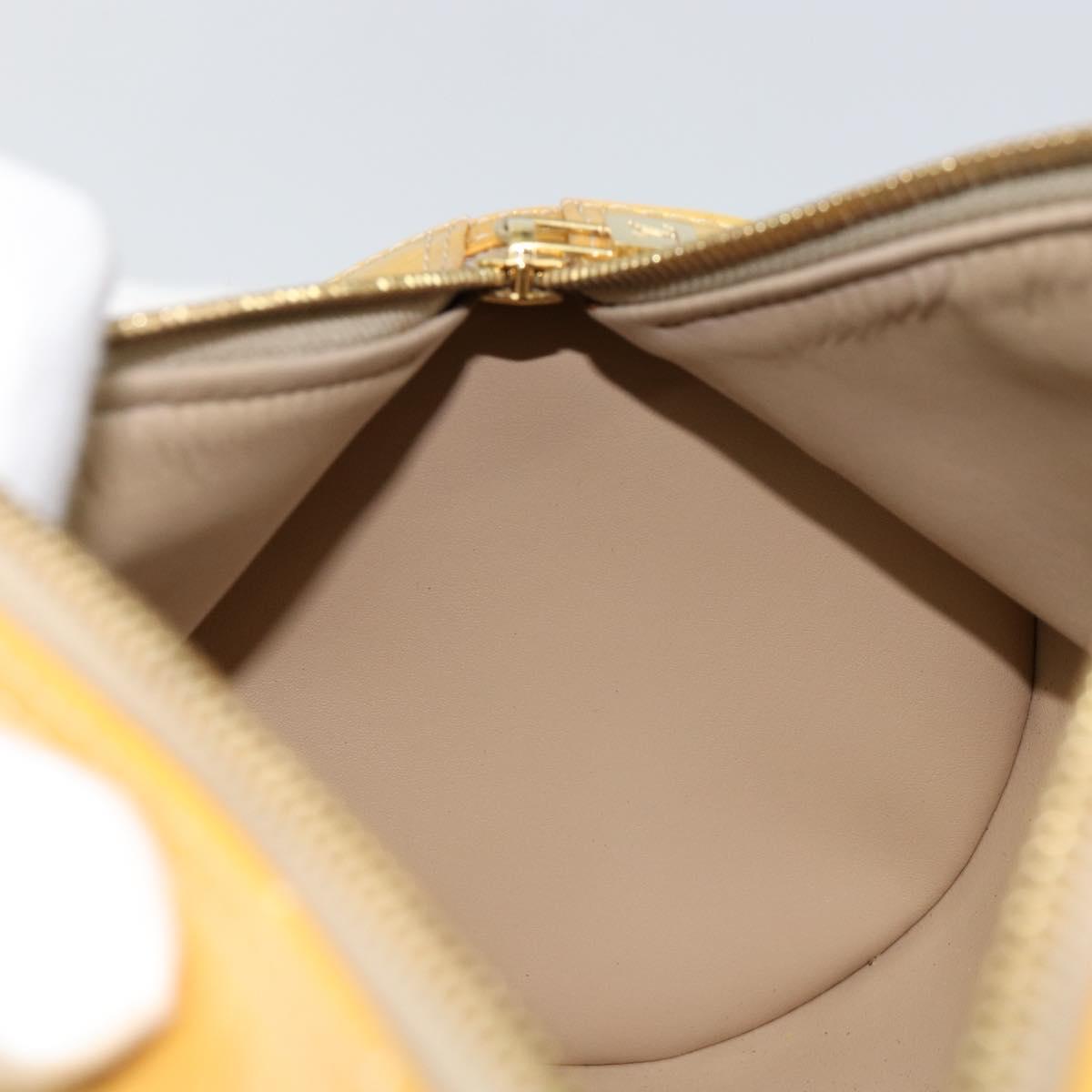 LOUIS VUITTON Monogram Vernis Bedford Hand Bag Beige M91006 LV Auth yk19856