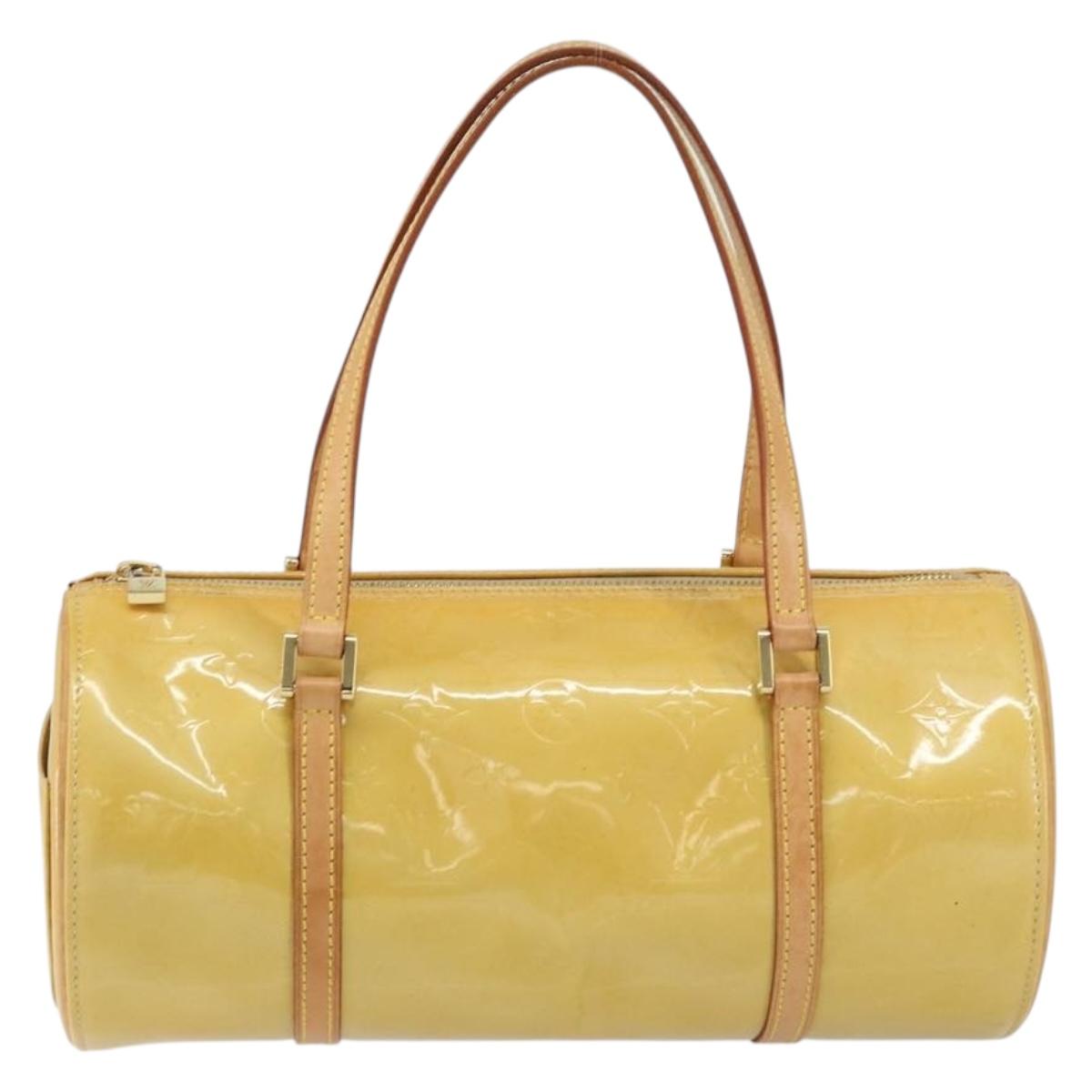 LOUIS VUITTON Monogram Vernis Bedford Hand Bag Beige M91006 LV Auth yk19856