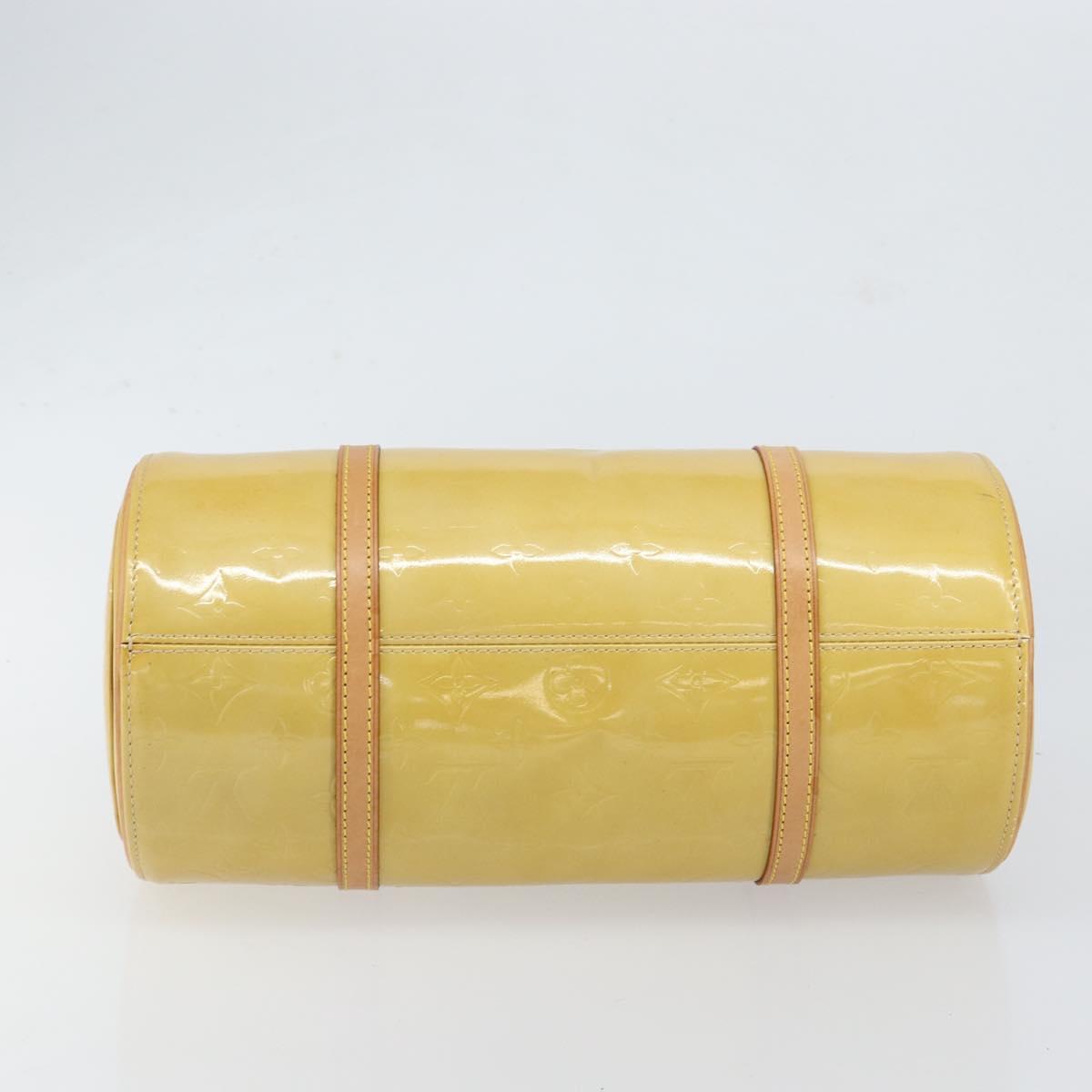 LOUIS VUITTON Monogram Vernis Bedford Hand Bag Beige M91006 LV Auth yk19856