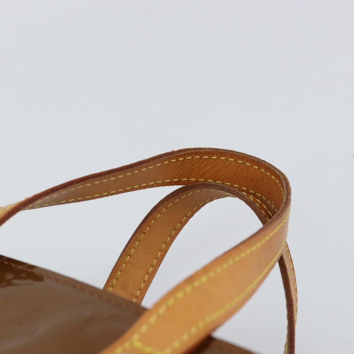 LOUIS VUITTON Monogram Vernis Reade PM Hand Bag Bronze M91146 LV Auth yk19861