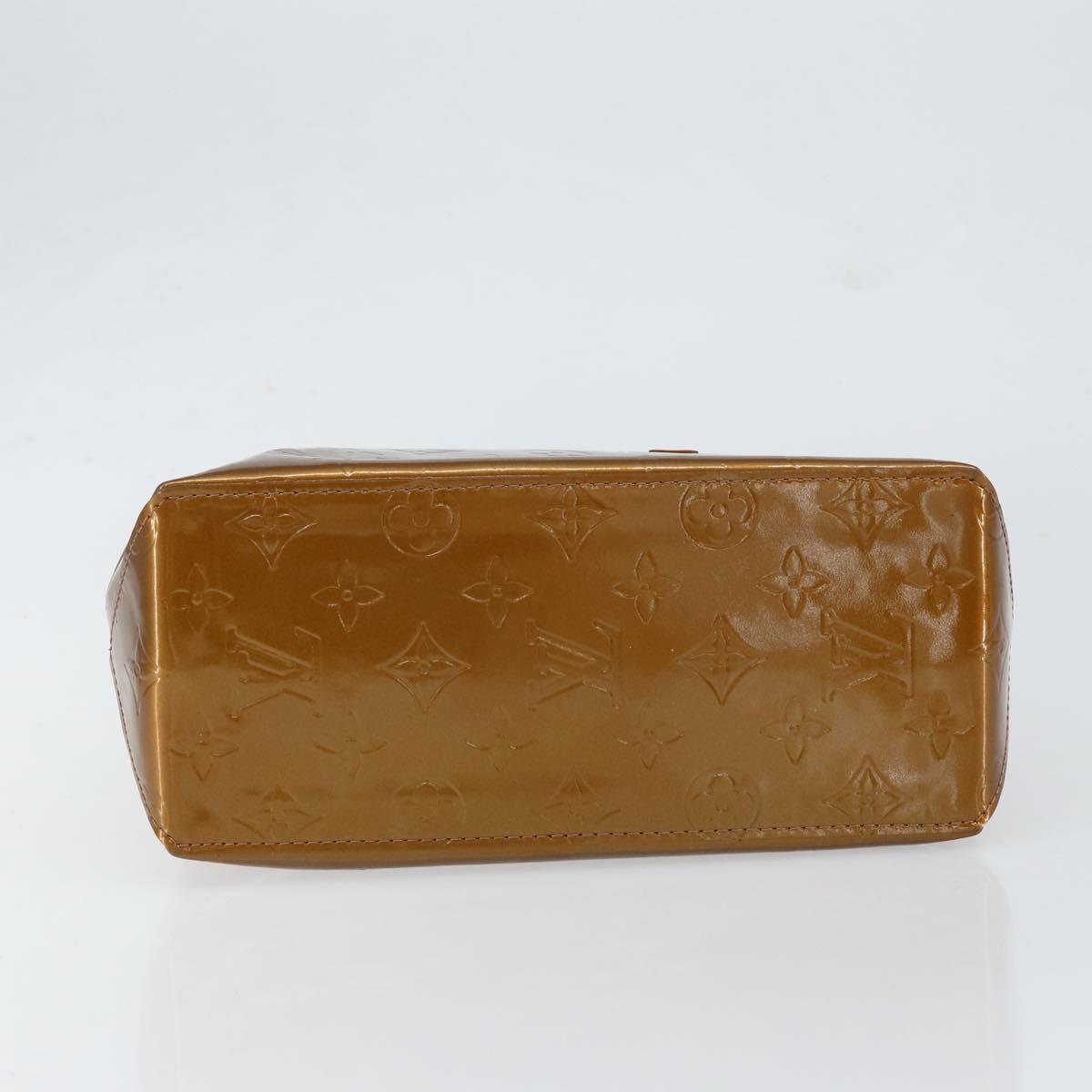 LOUIS VUITTON Monogram Vernis Reade PM Hand Bag Bronze M91146 LV Auth yk19861