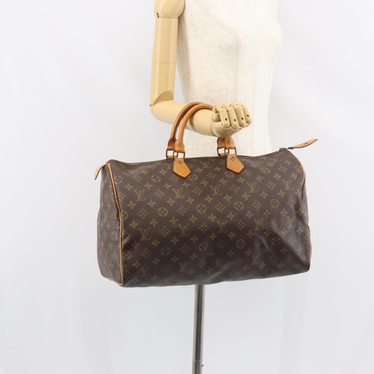 LOUIS VUITTON Monogram Speedy 40 Hand Bag M41522 LV Auth yk19864