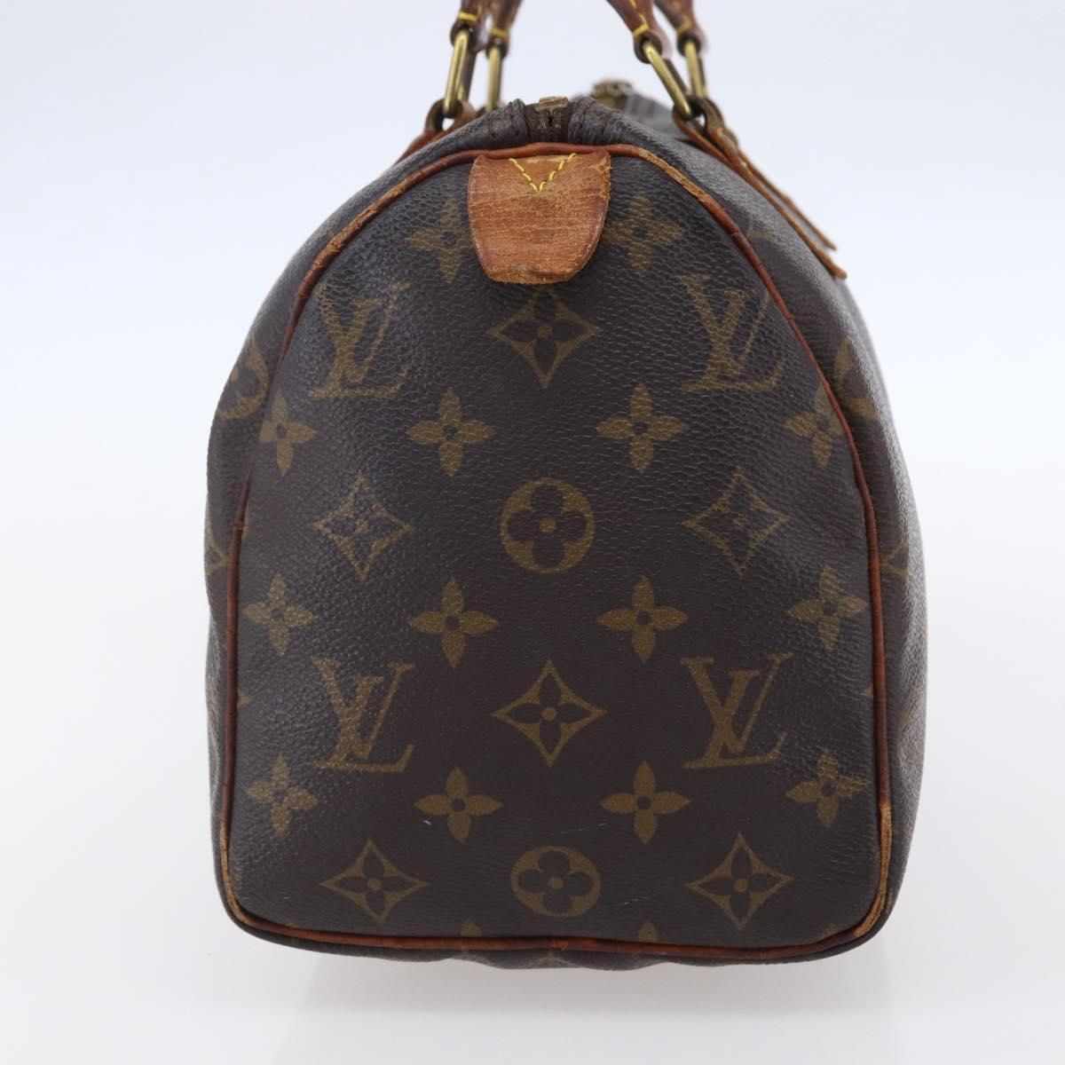 LOUIS VUITTON Monogram Speedy 25 Hand Bag M41528 LV Auth yk19867