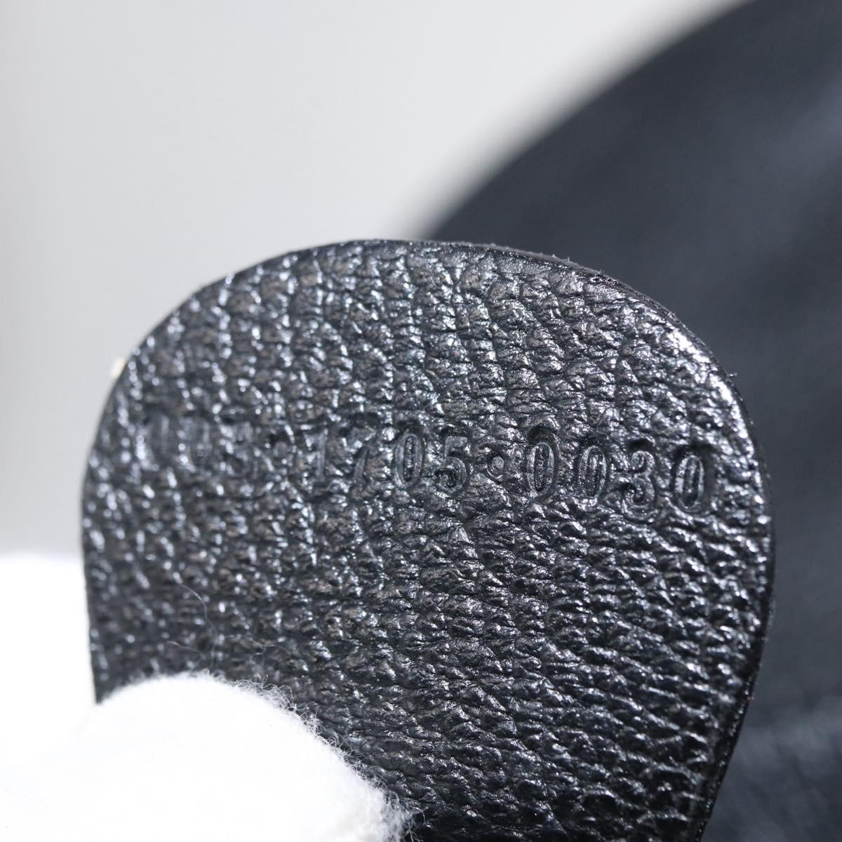 GUCCI Bamboo Backpack Suede Black Gold 003 1705 0030 Auth yk19868