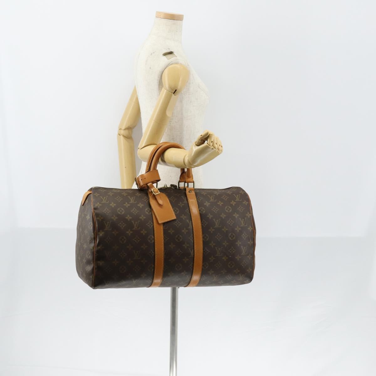 LOUIS VUITTON Monogram Keepall 45 Boston Bag M41428 LV Auth yk19874V