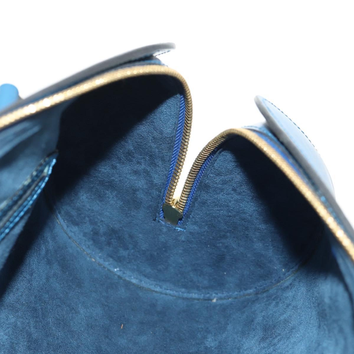 LOUIS VUITTON Epi Soufflot Hand Bag Blue M52225 LV Auth yk19884A