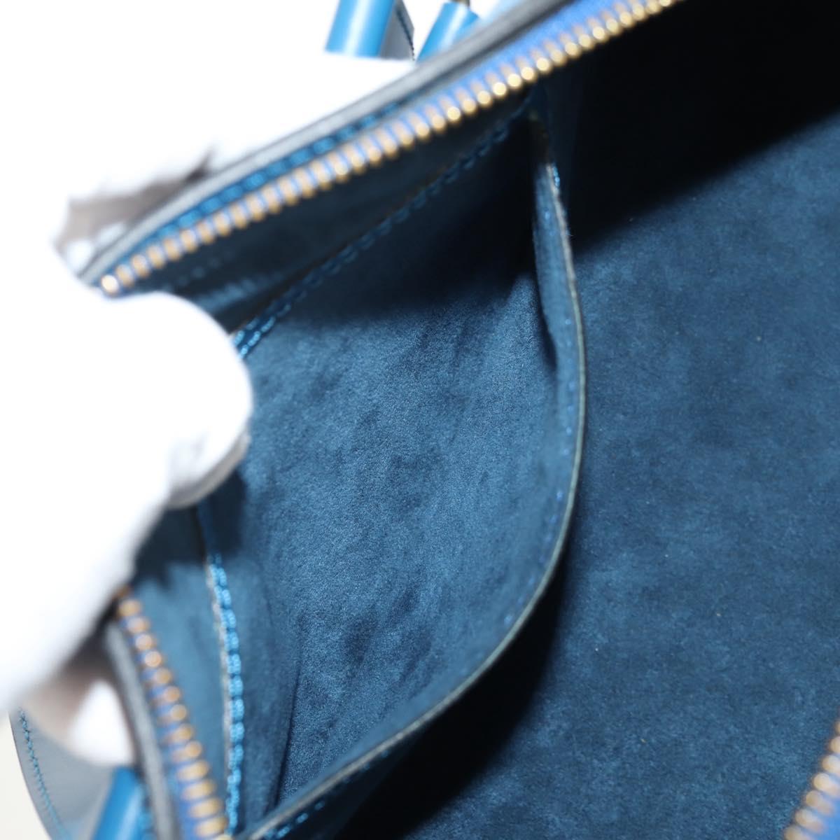 LOUIS VUITTON Epi Soufflot Hand Bag Blue M52225 LV Auth yk19884A