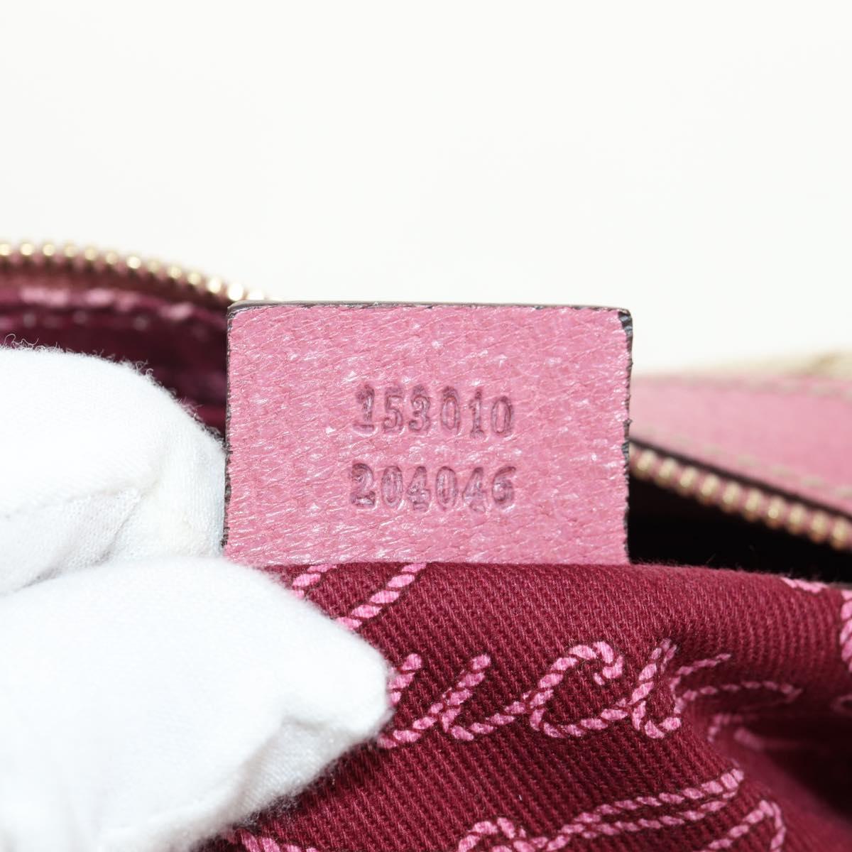 GUCCI GG Canvas Shoulder Bag Beige Gold 153010 Auth yk19887V