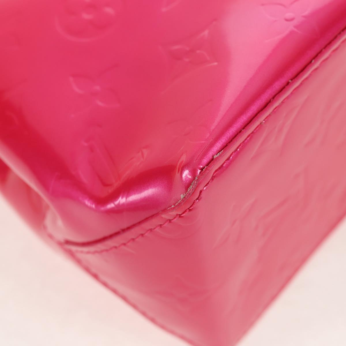 LOUIS VUITTON Monogram Vernis Reade PM Bag Fuchsia Pink M91221 LV Auth yk19889A