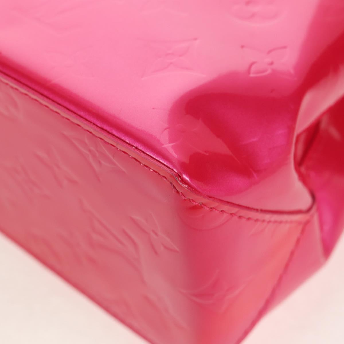 LOUIS VUITTON Monogram Vernis Reade PM Bag Fuchsia Pink M91221 LV Auth yk19889A