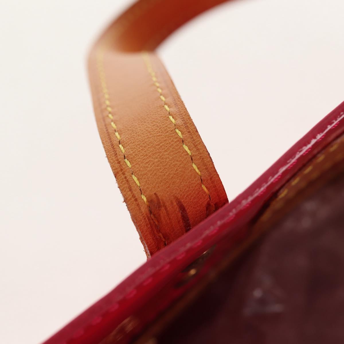 LOUIS VUITTON Monogram Vernis Reade PM Bag Fuchsia Pink M91221 LV Auth yk19889A