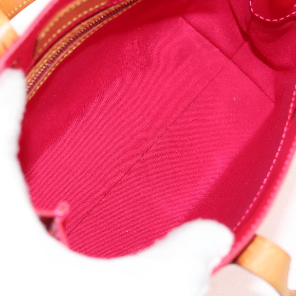 LOUIS VUITTON Monogram Vernis Reade PM Bag Fuchsia Pink M91221 LV Auth yk19889A