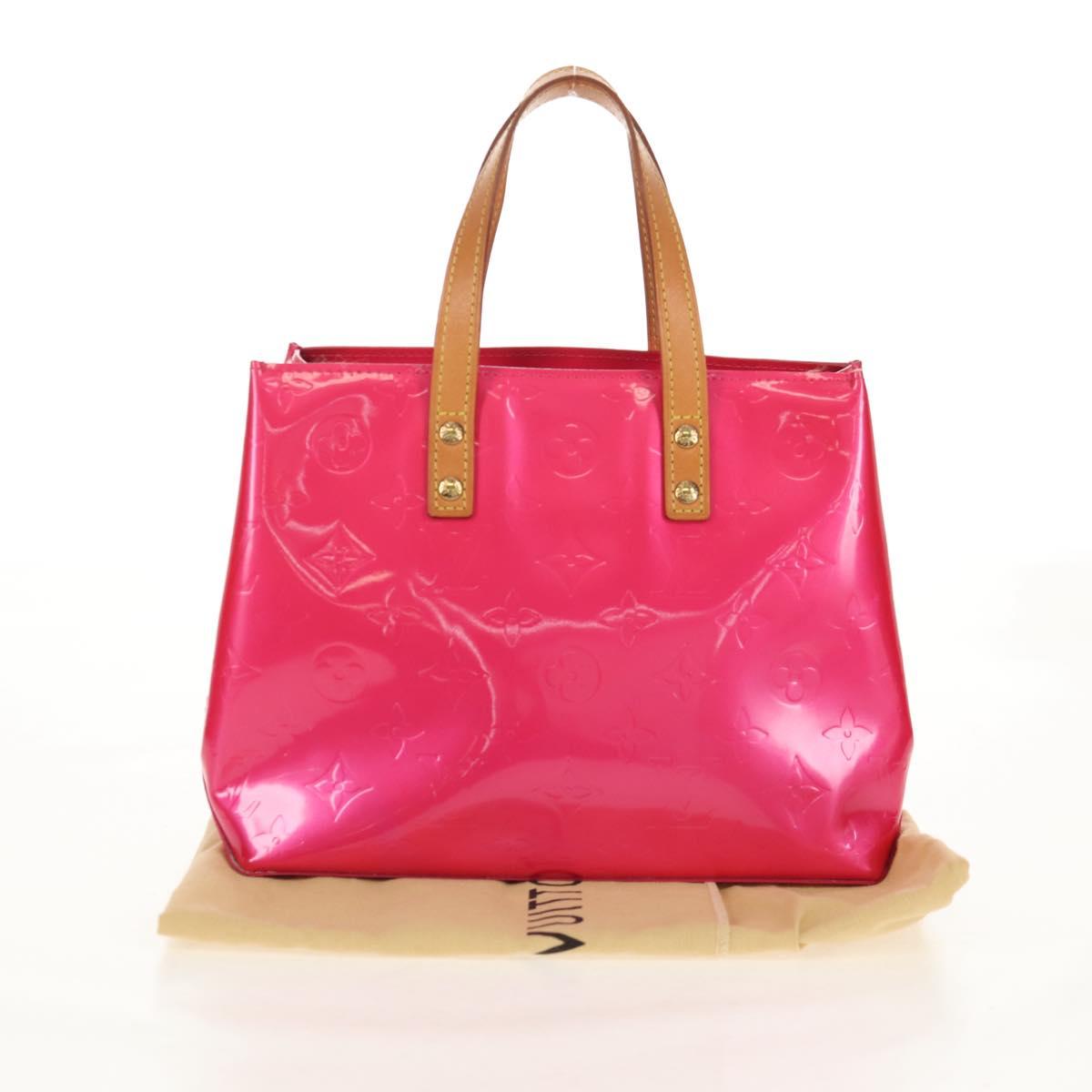 LOUIS VUITTON Monogram Vernis Reade PM Bag Fuchsia Pink M91221 LV Auth yk19889A