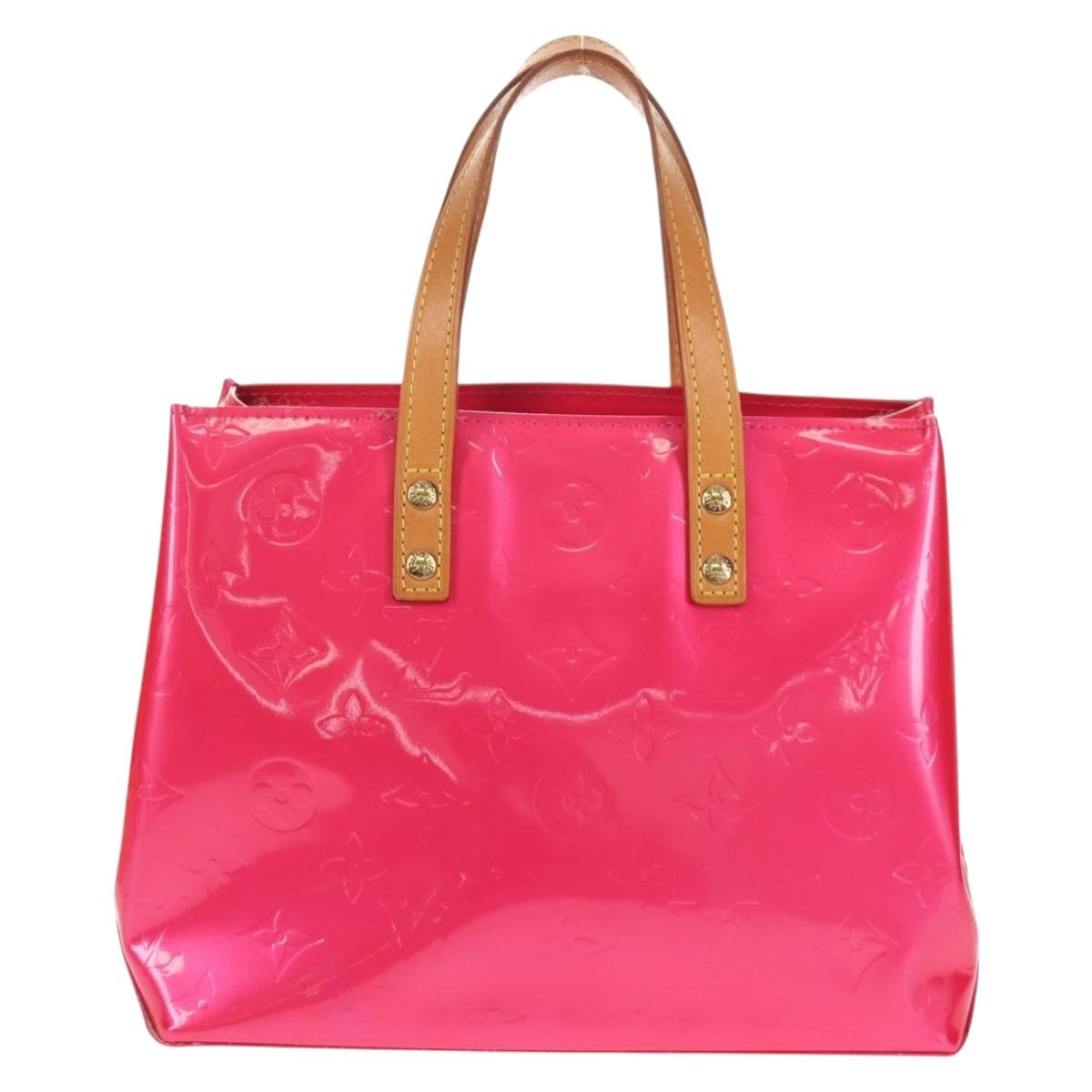 LOUIS VUITTON Monogram Vernis Reade PM Bag Fuchsia Pink M91221 LV Auth yk19889A