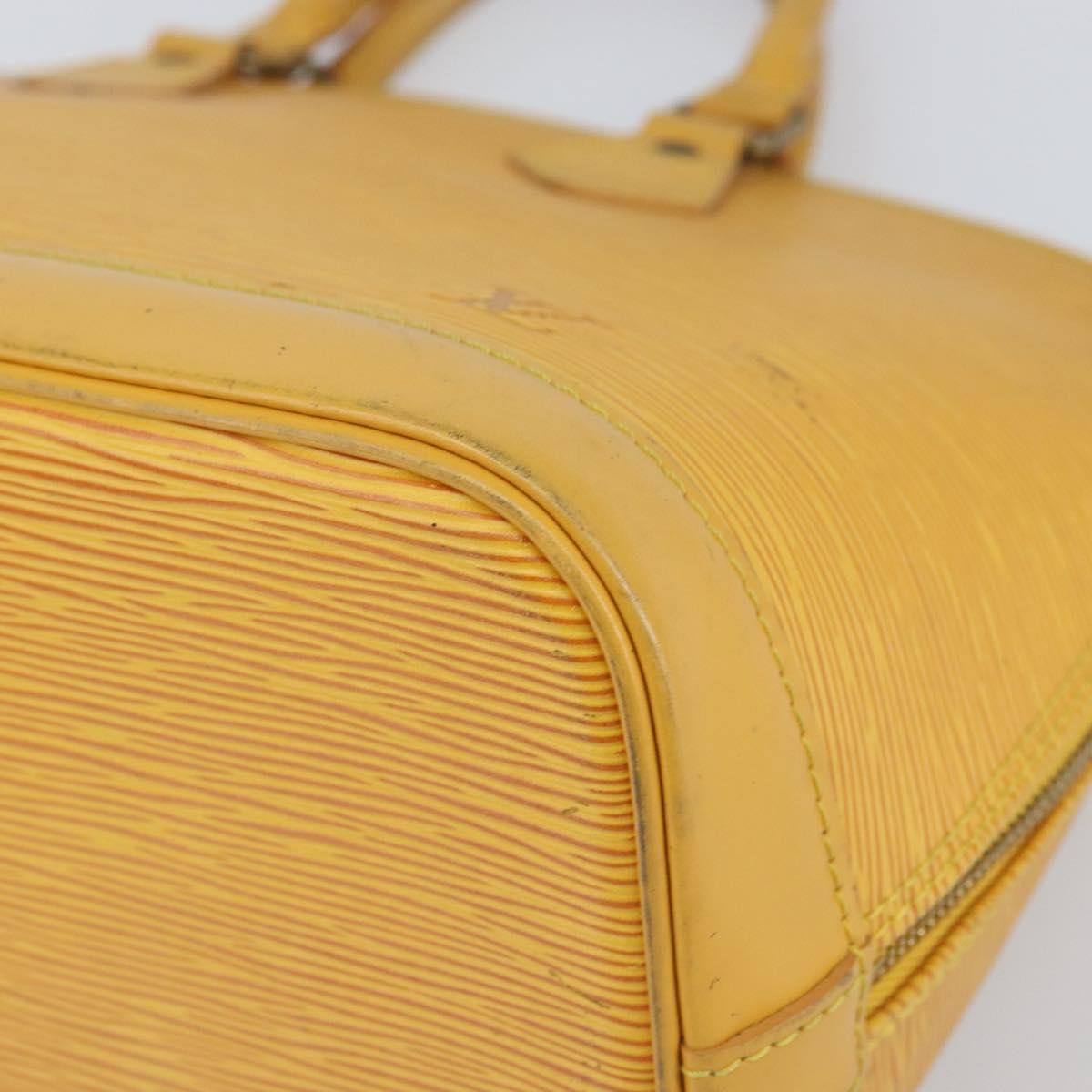 LOUIS VUITTON Epi Alma Hand Bag Yellow M52149 LV Auth yk19908